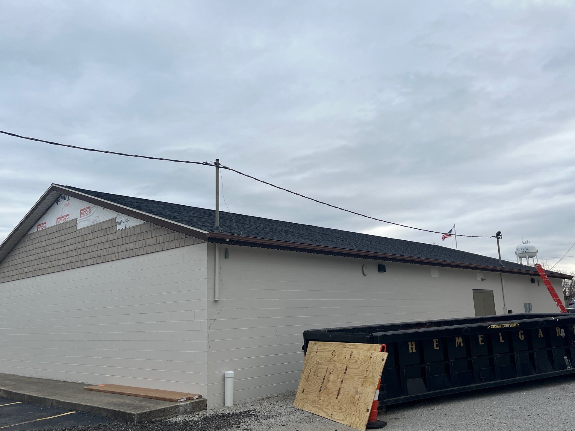 Commercial Roofing Installation using GAF Timberline HDZ Slate by Nitro Roofing and Construction