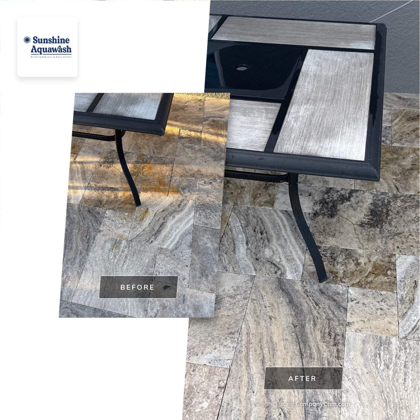 Travertine Pool Deck and Screen Enclosure Cleaning in Ellenton, FL | Oakleaf Hammock Community by Sunshine AquaWash
