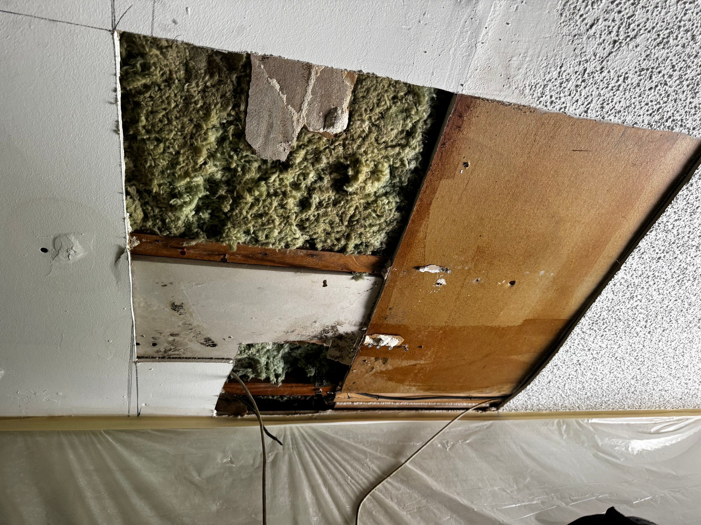 Townhome Ceiling Damage in Decatur, GA by PGP Surface Solutions, LLC