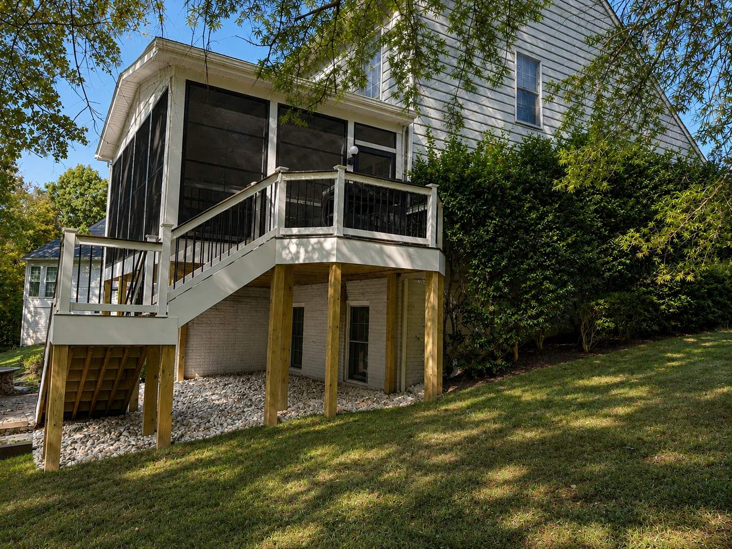 New 3-Season Porch & Composite Deck in Sterling, VA by Sunburst Construction Inc