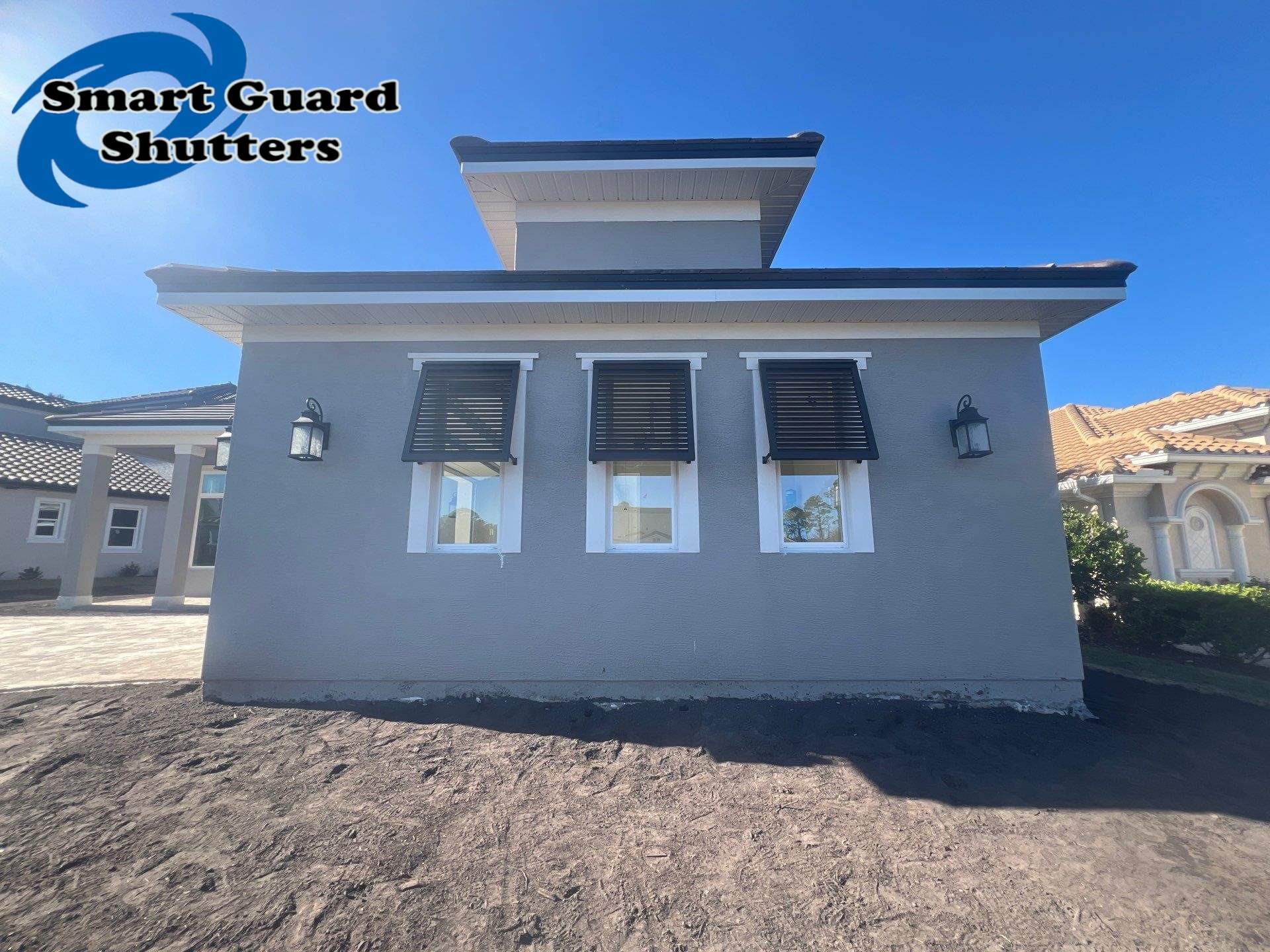 Decorative Bahamas in Oil Rub Bronze  by Smart Guard Shutters