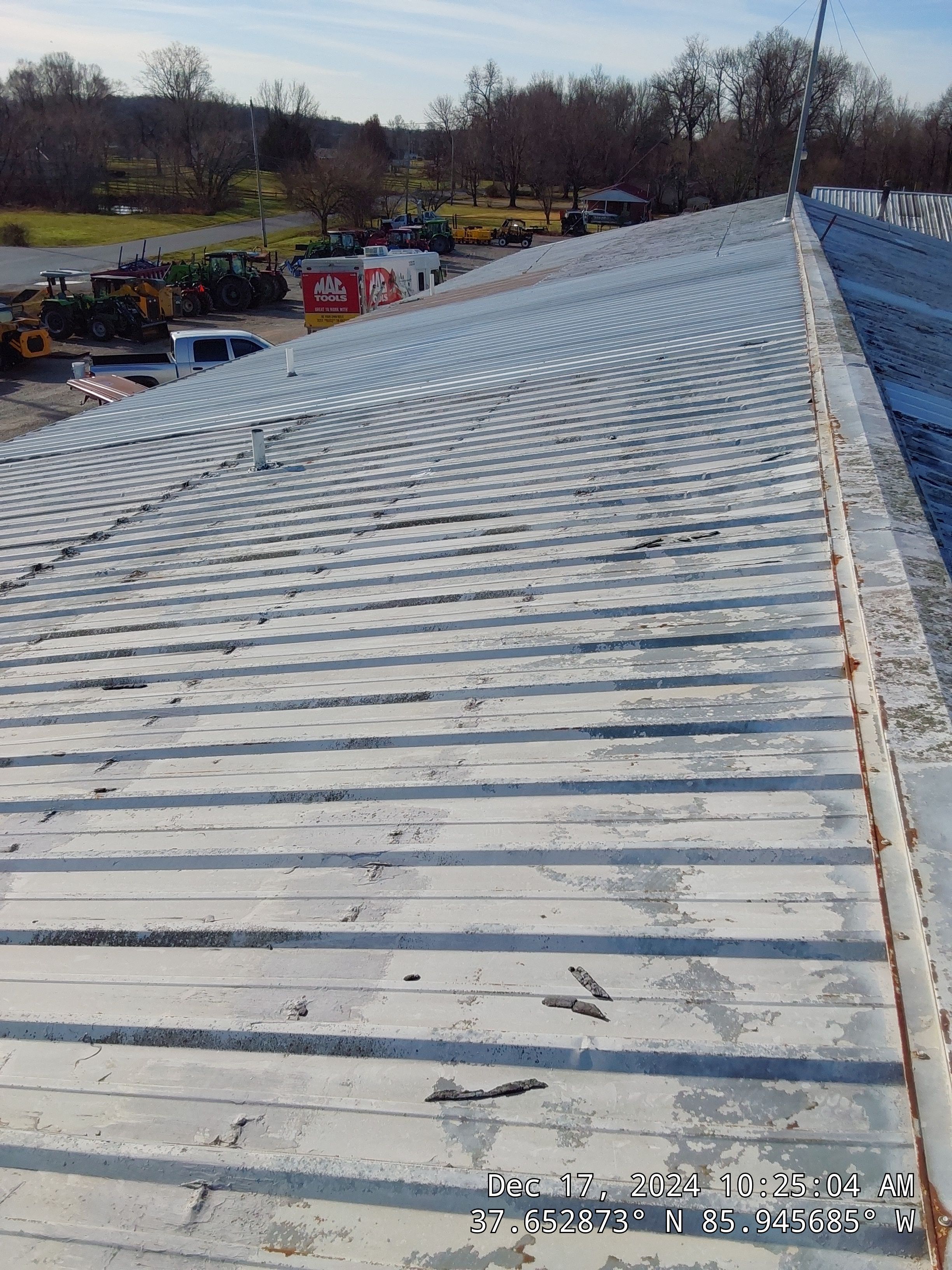 Commercial Metal Roofing Restoration using Coatings by Kentucky Commercial Roofing