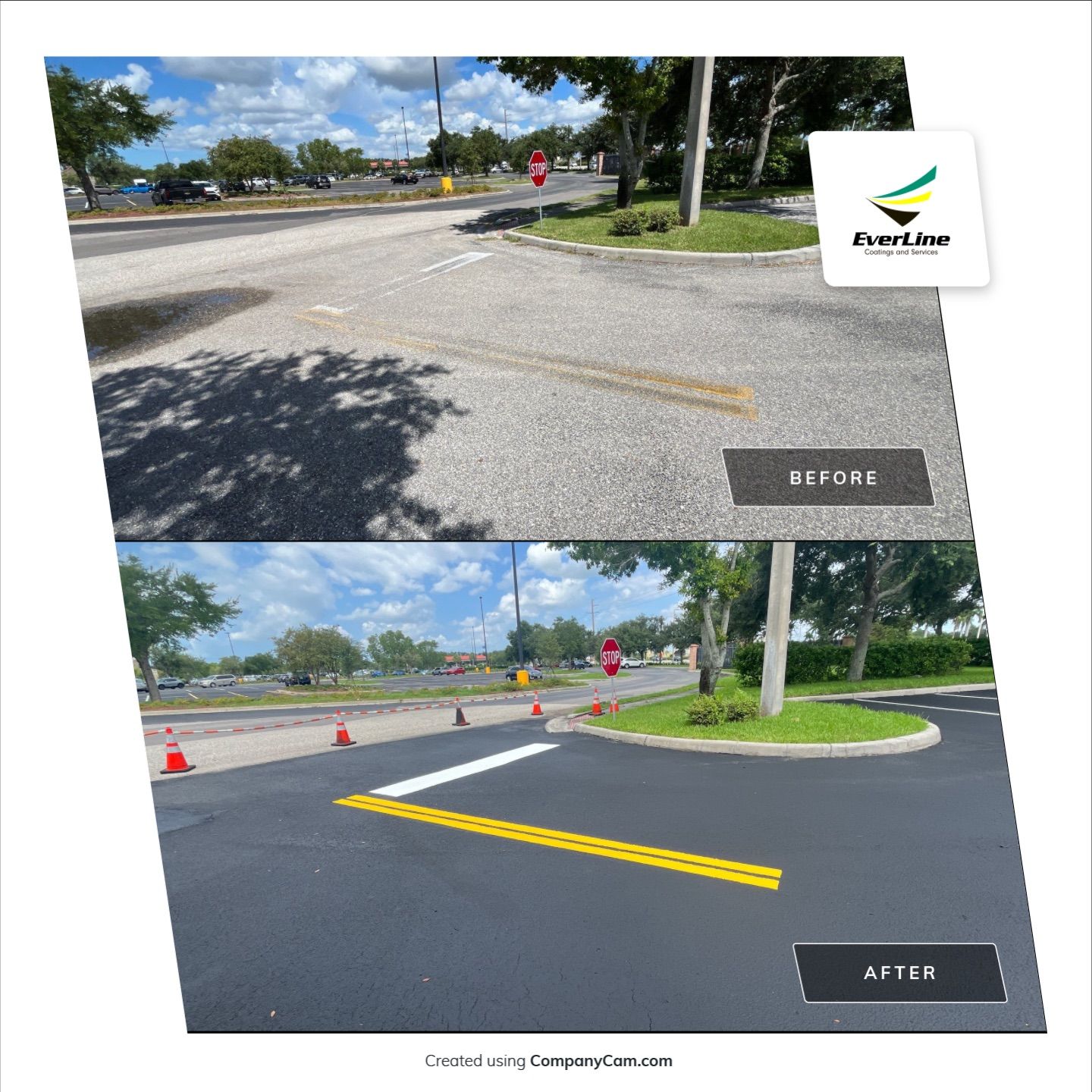 Smart Maintenance, Lasting Appeal: Parking Lot Upgrade at Applebee’s by Everline Coatings & Services - Southwest FL
