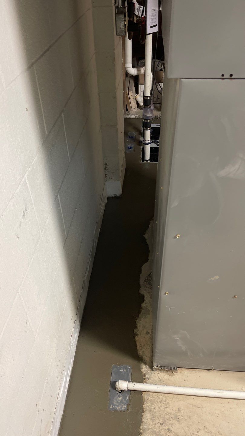 Interior Basement Waterproofing System by Toledo Basement Repair