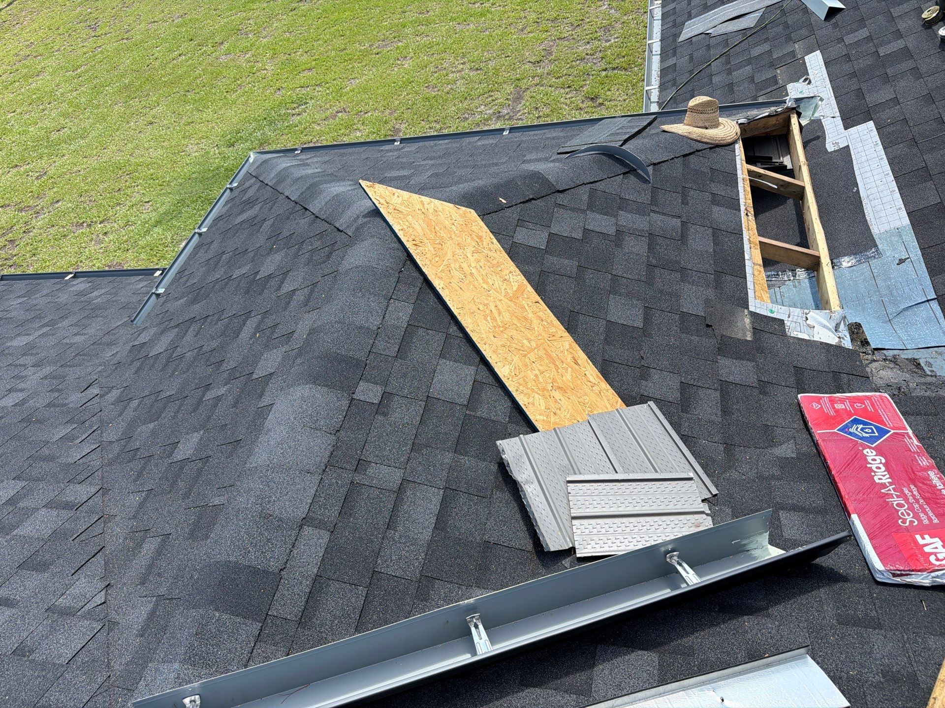 GAF Asphalt Shingle Roof Replacement with Skylight in Eustis by Fortified Roofing Solutions Corp.