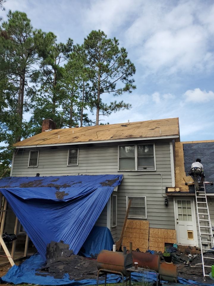 Residential Roofing and Porch Rebuild using Owens Corning Duration Shingles by Indigo State Roofing