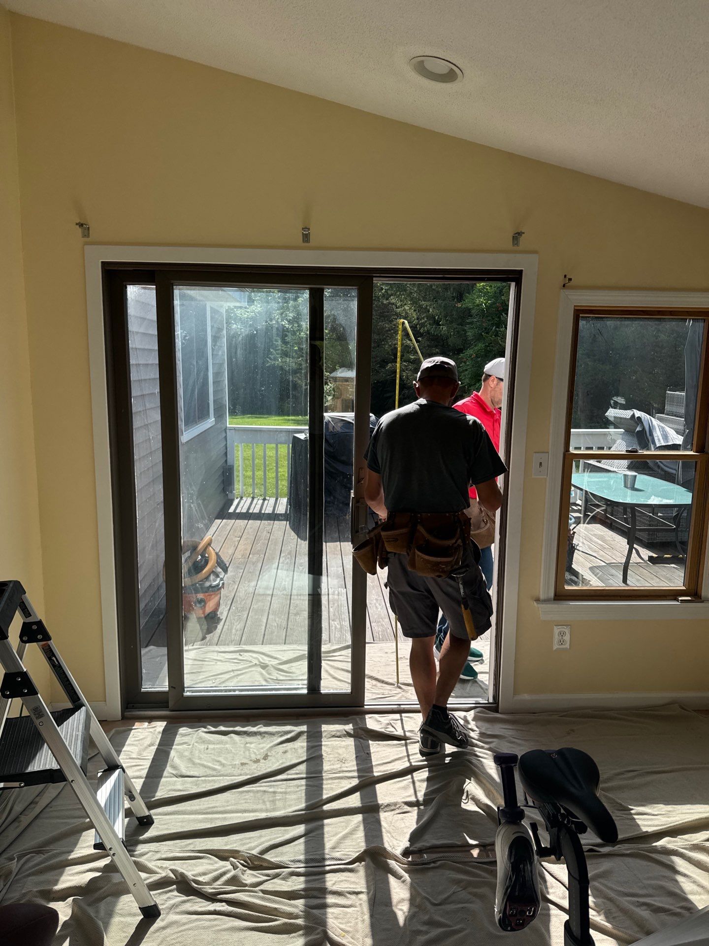 Patio Door and Window Installation Using Infinity by Marvin by DiGiorgi Roofing and Siding Inc