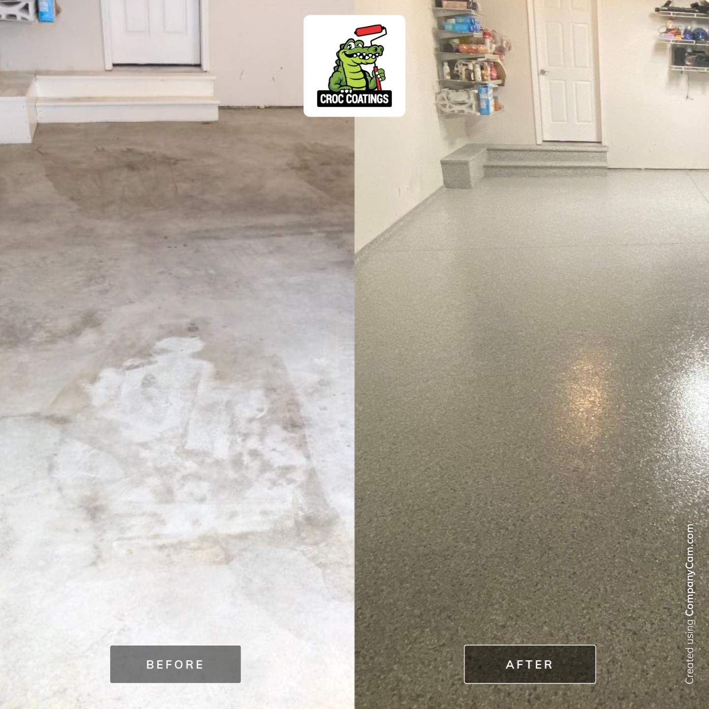 Garage Transformation using Tidal Wave by Croc Coatings, LLC