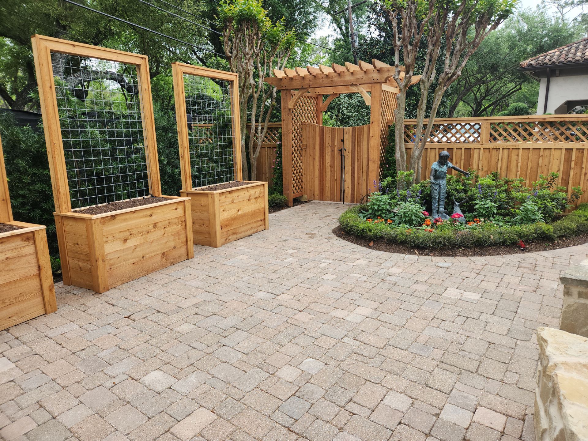 Premium Privacy : Fence with Lattice Top by Tim's Fences