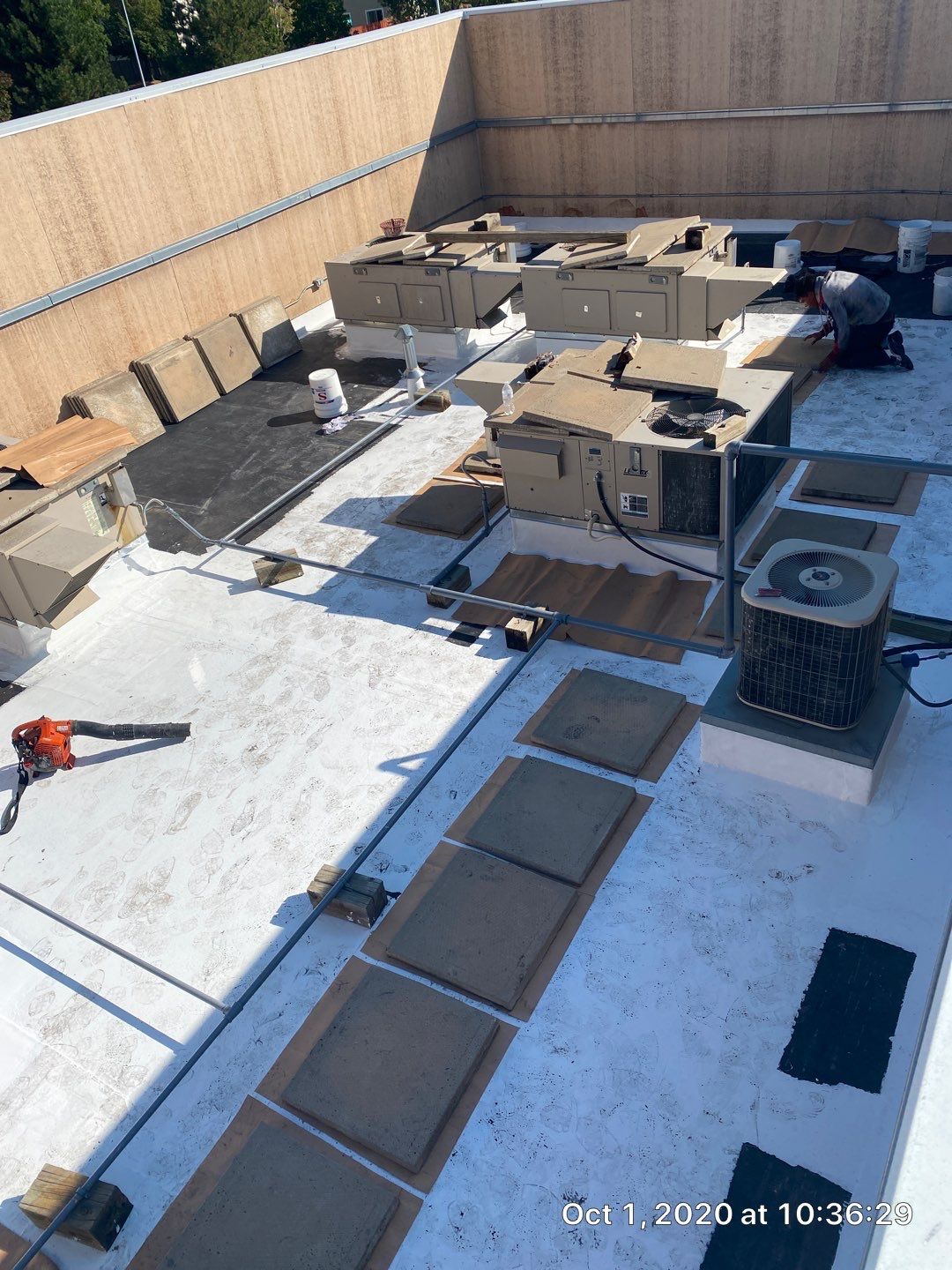 Commercial Roofing Installation using American Standard Coating - S  by A to Z Roofing