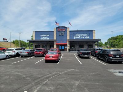 Bubba's 33 Exterior Vinyl Graphic and Painted Signage Installation