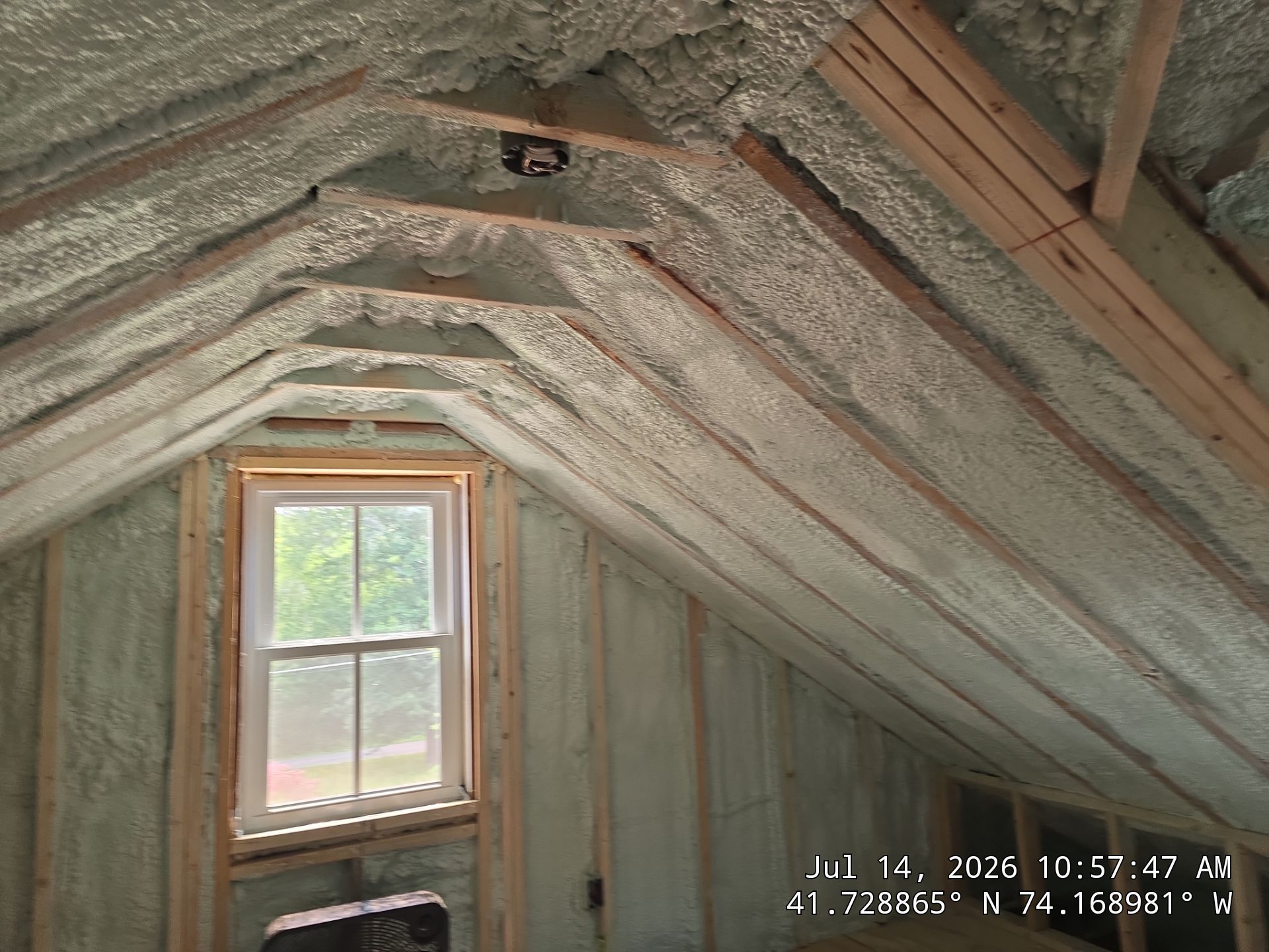 New Paltz Attic Retrofit with Spray Foam Insulation by NYS Foam & Energy