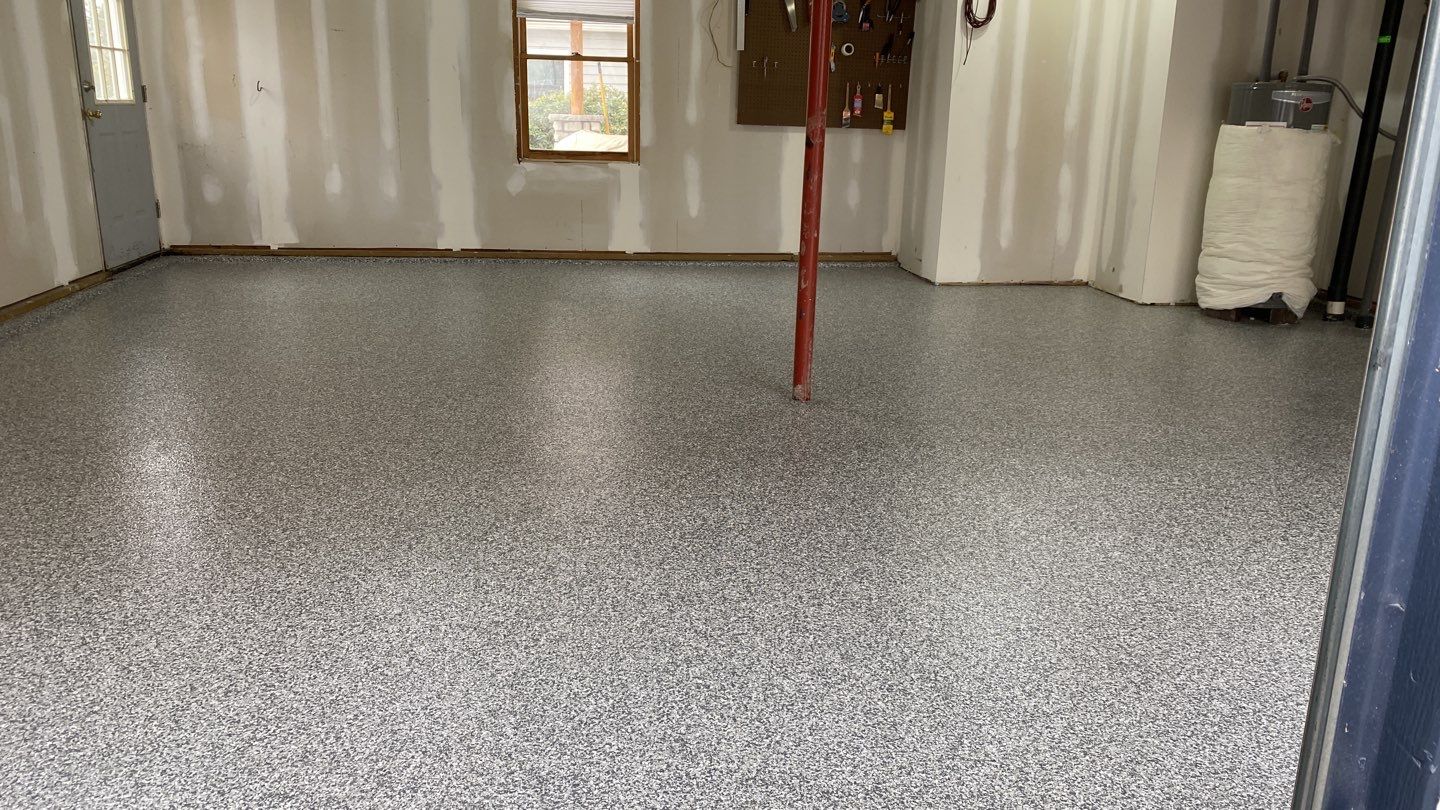 Ryan B. gets a new garage floor in Banner Garage Stonehenge! by Banner Garage
