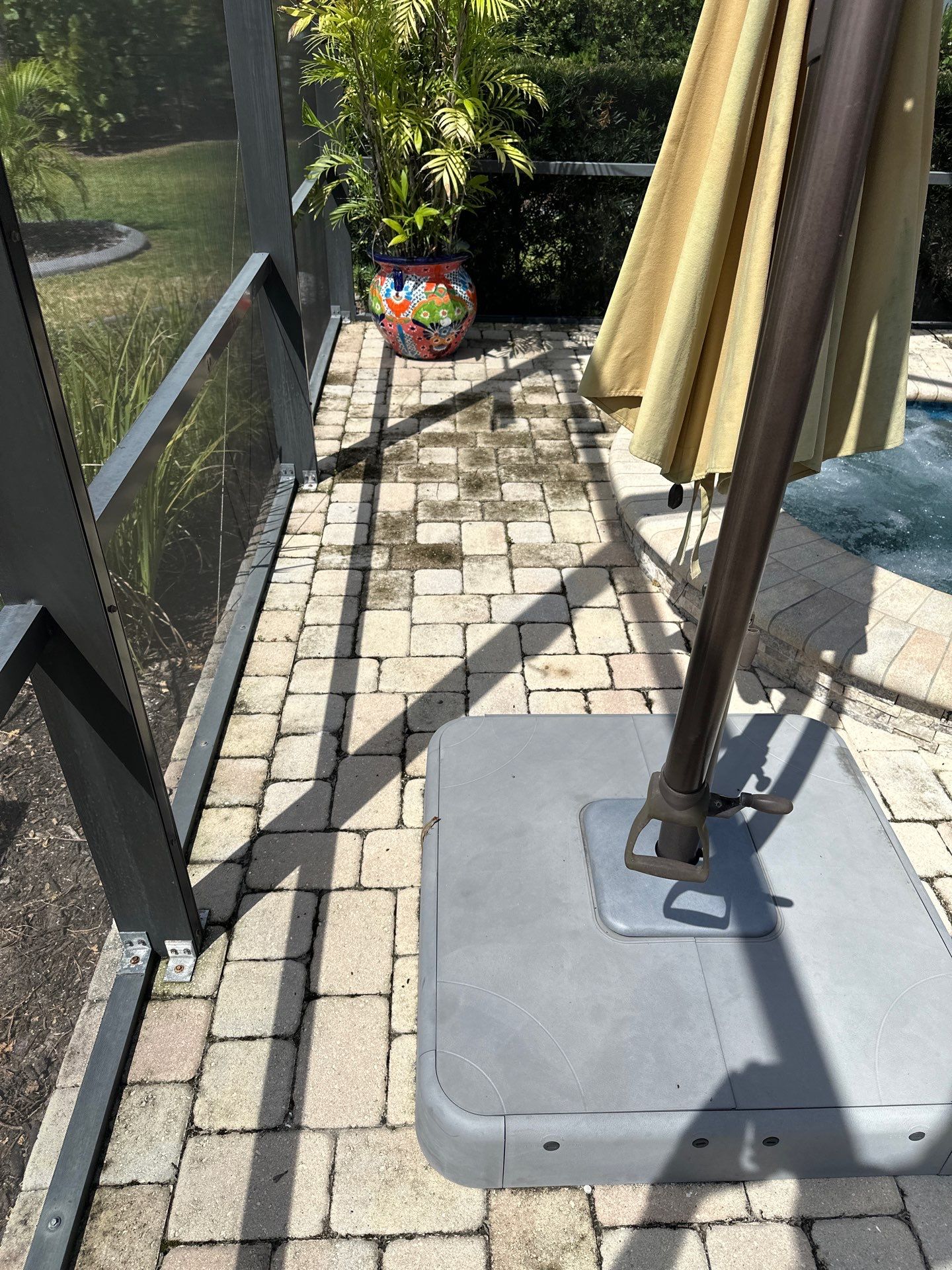 Paver Driveway, Pool Deck, Outdoor Furniture & Culvert Cleaning in Winding River Community, Bradenton, FL | Sunshine AquaWash by Sunshine AquaWash