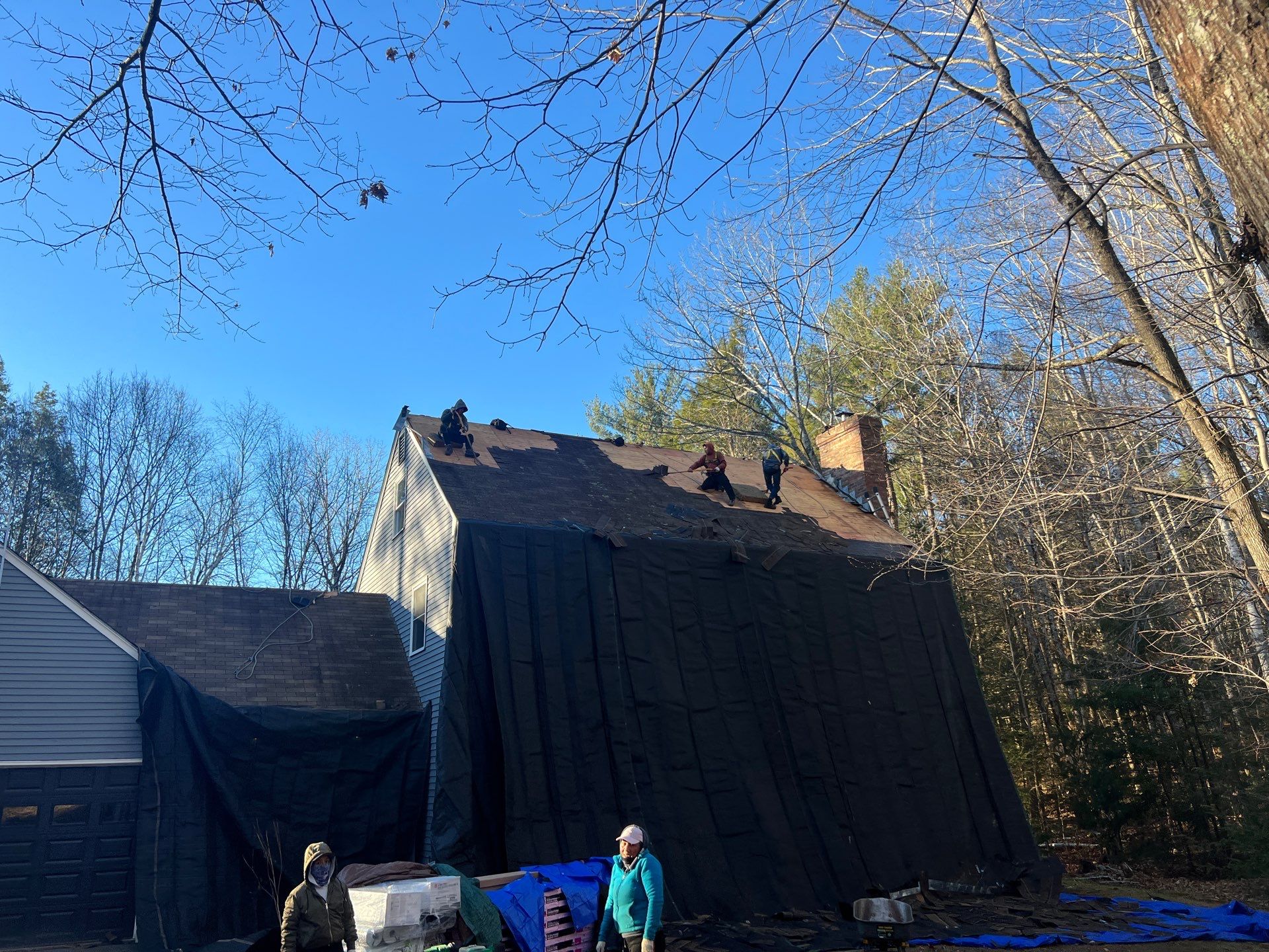 Deerfield, NH Roof Install by Tall pine roofing