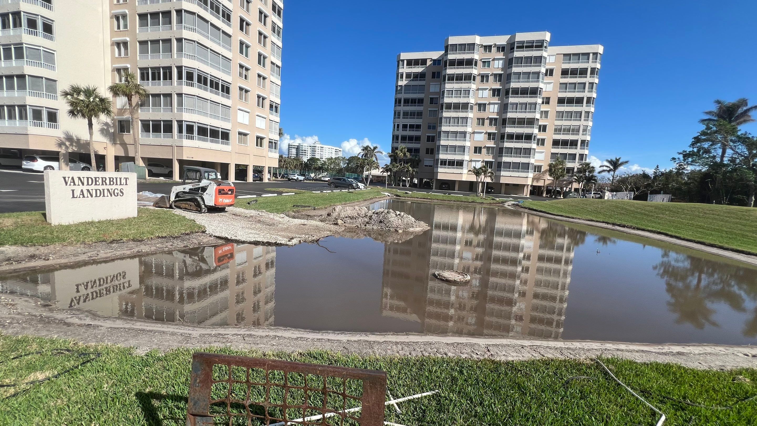 Condo Storm Water System Cleaning and Maintenance From Hurricane Ian by APS Power & Water