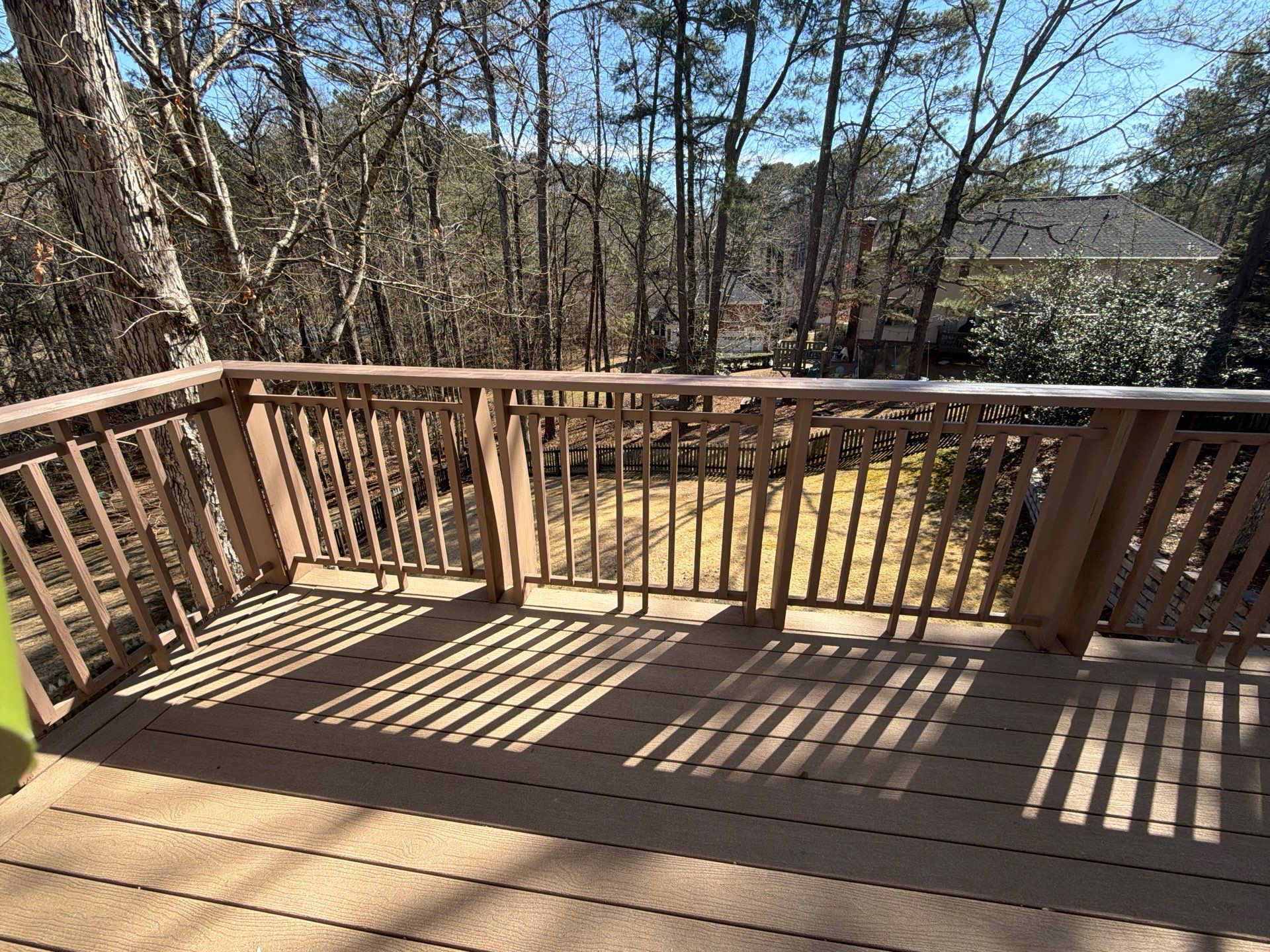 James Hardie Siding Replacement, Exterior Painting, Deck Stain, and Gutter Installation in Peachtree Corners, GA by Nelson Exteriors