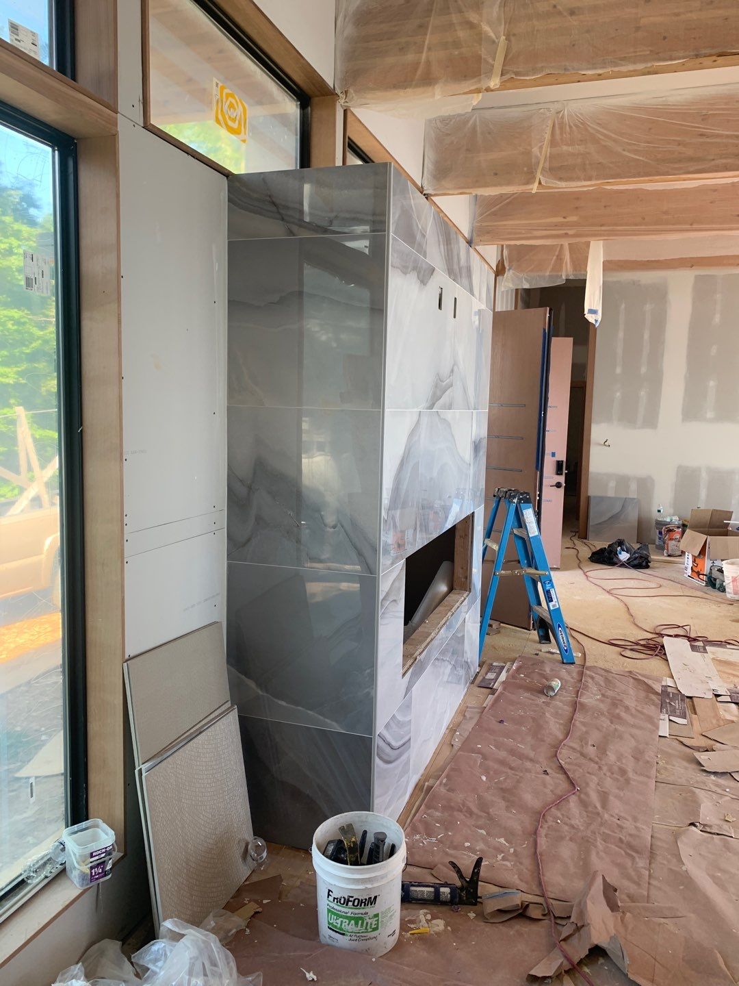 Fireplace Build by Greenspring Construction Services