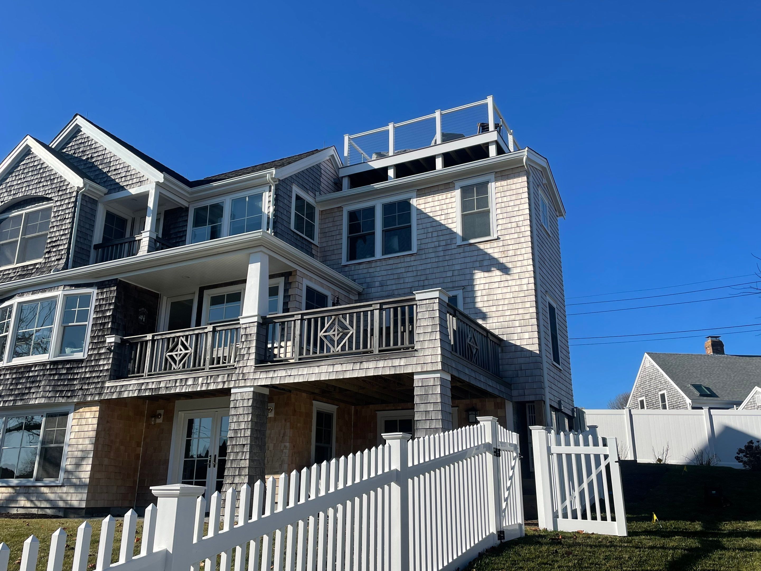 Gutter Installation using 6" K-Style Aluminum Gutter in Chatham, MA. by Gutter Pro Enterprises