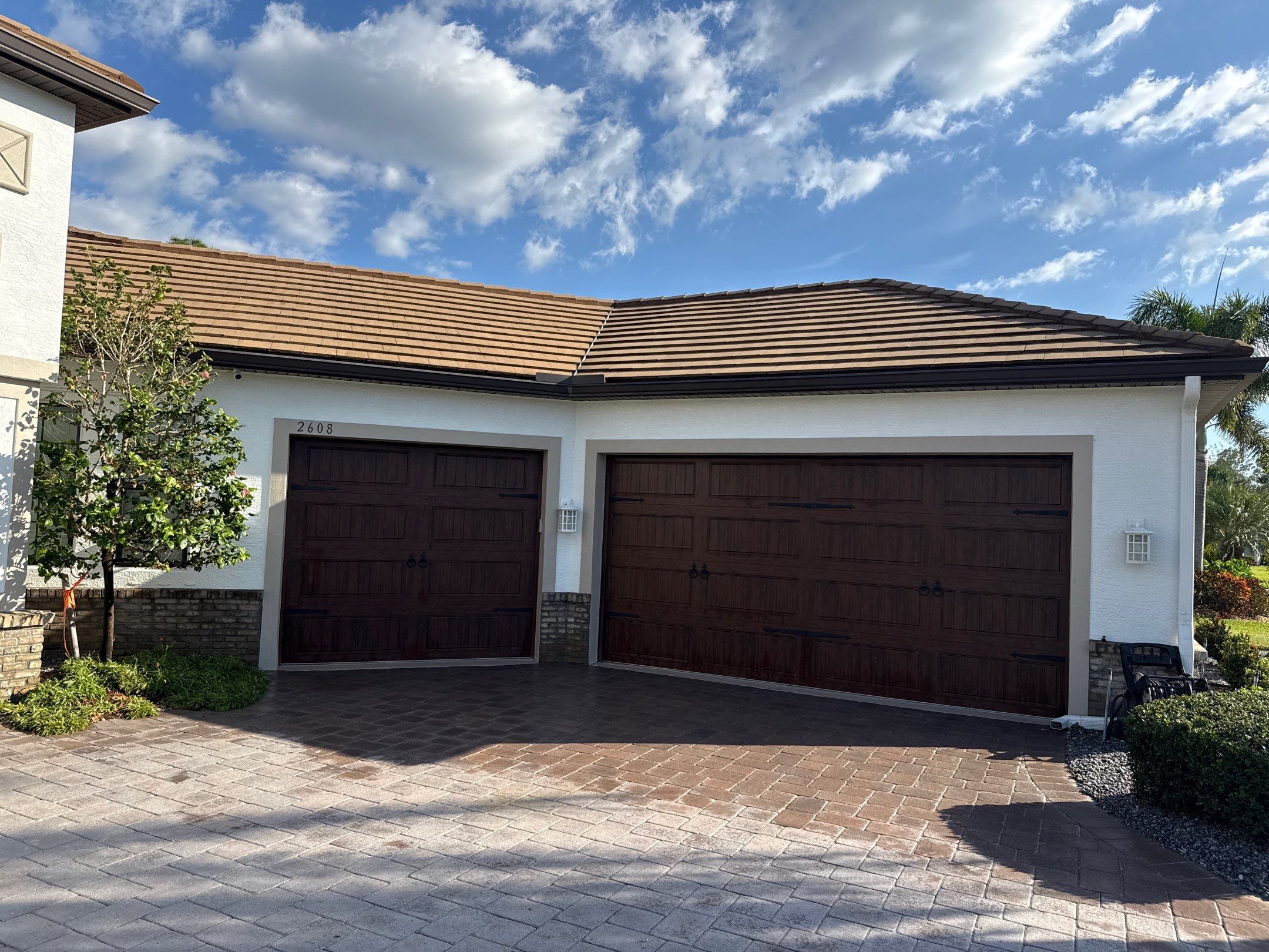 Flat Tile Roof, Paver Pool Deck & Driveway Cleaning | Cove at Twin Rivers, Parrish FL by Sunshine AquaWash