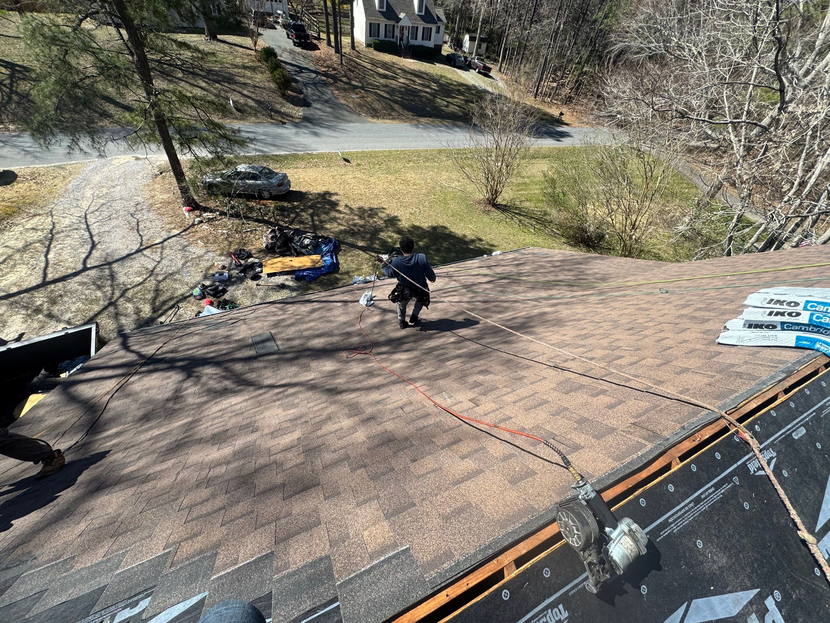 Complete Roof Replacement and Plywood Decking Repair in Quinton by Cade Construction