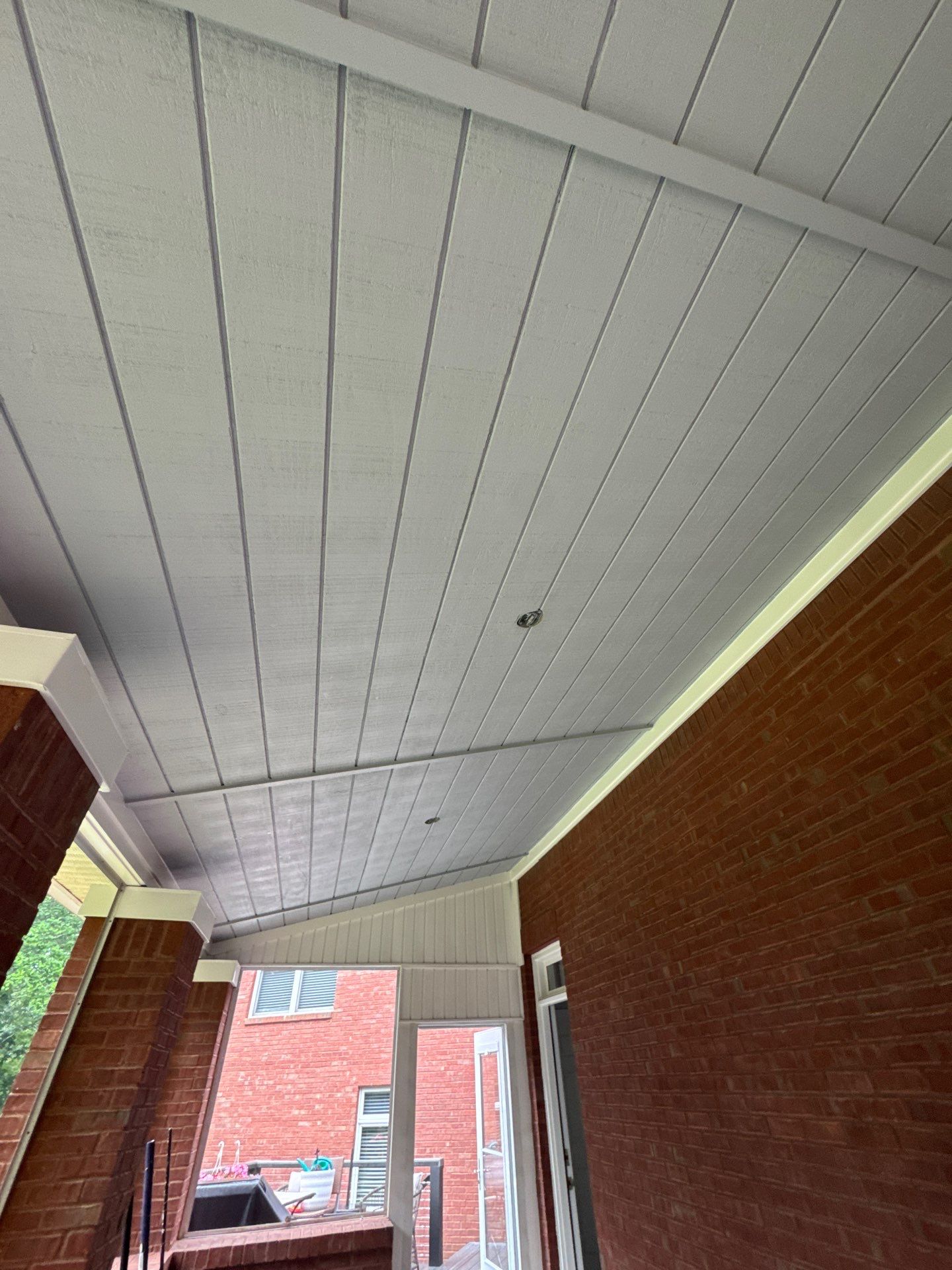 Custom Tongue-and-Groove Porch Ceiling Renovation in Marietta by Swift Home Renovations
