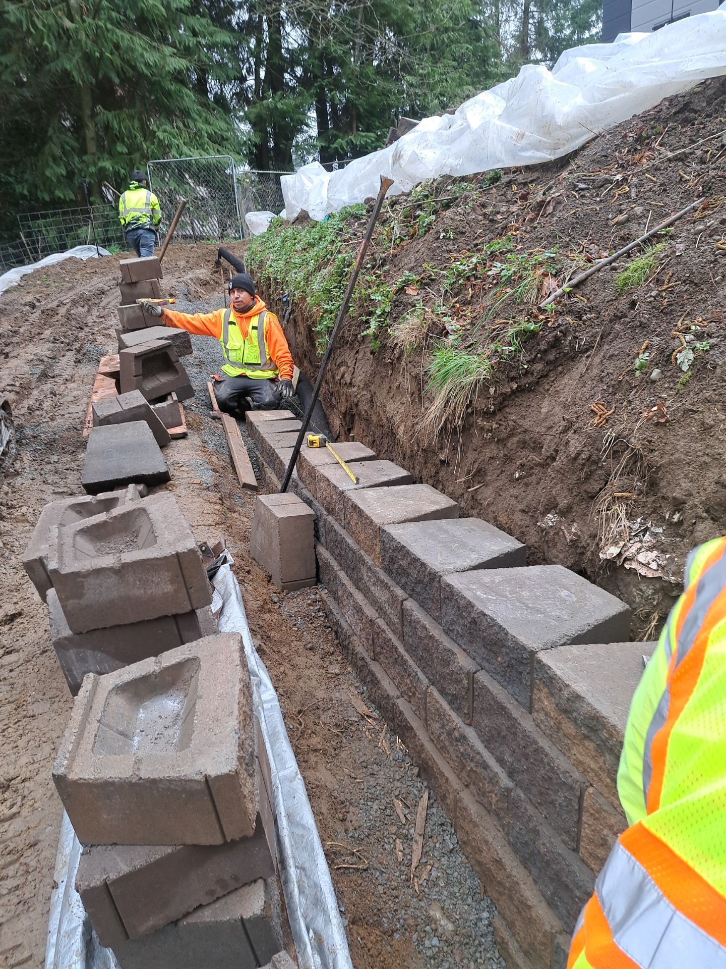 Retaining Wall and Backyard Renovation | Everett  by Jireh Asphalt & Concrete Inc 