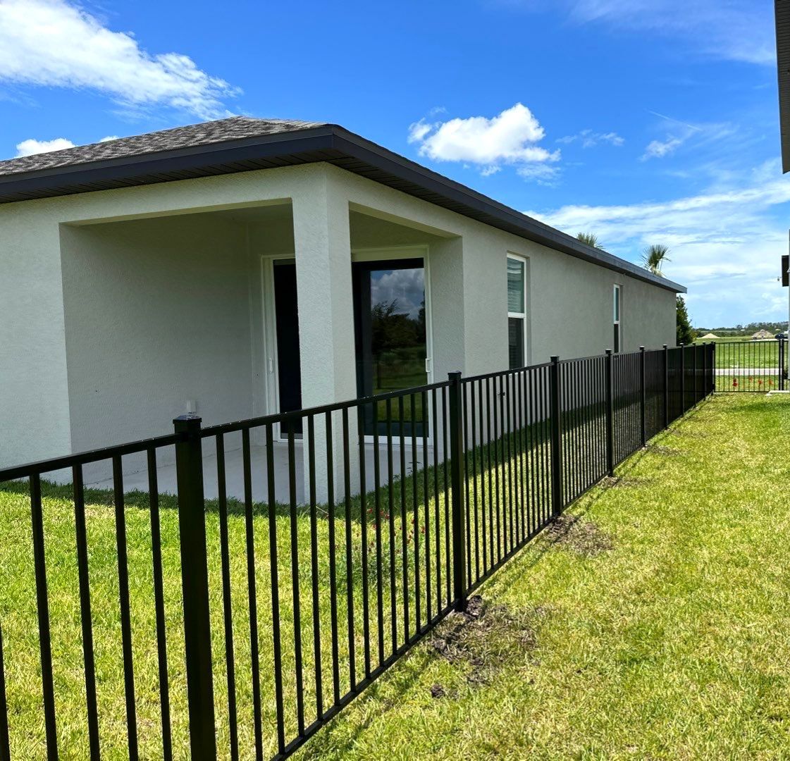 Aluminum Fence Installation using 3 Rail Aluminum Fence by Asap fence and gates, LLC