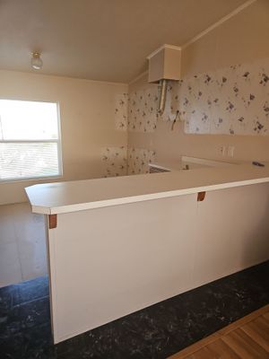 Complete kitchen remodel, Cabinets, New sink, New Flooring, Paint