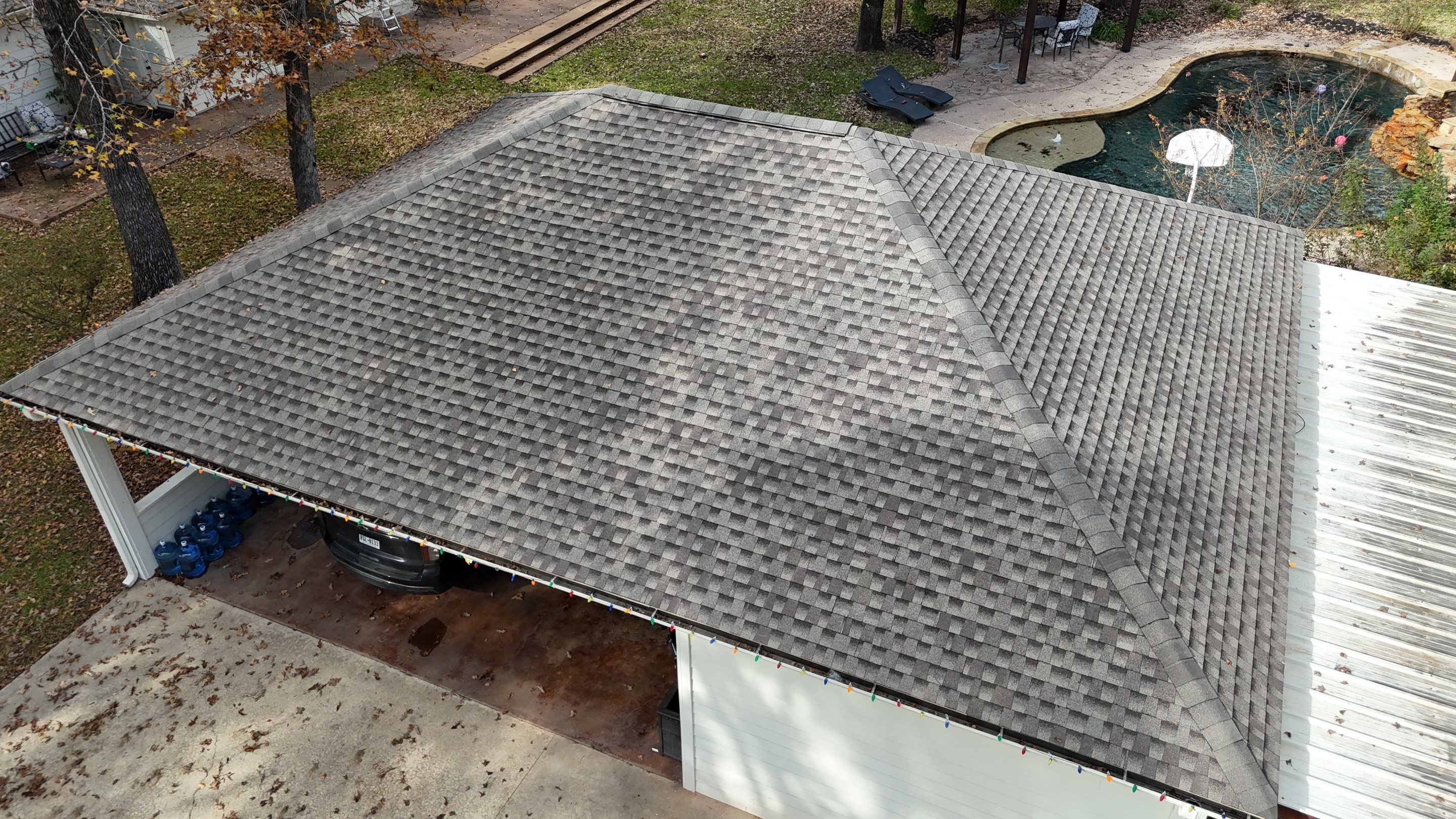 Residential Roofing Installation using GAF Timberline HDZ in Montgomery by Core Four Roofing