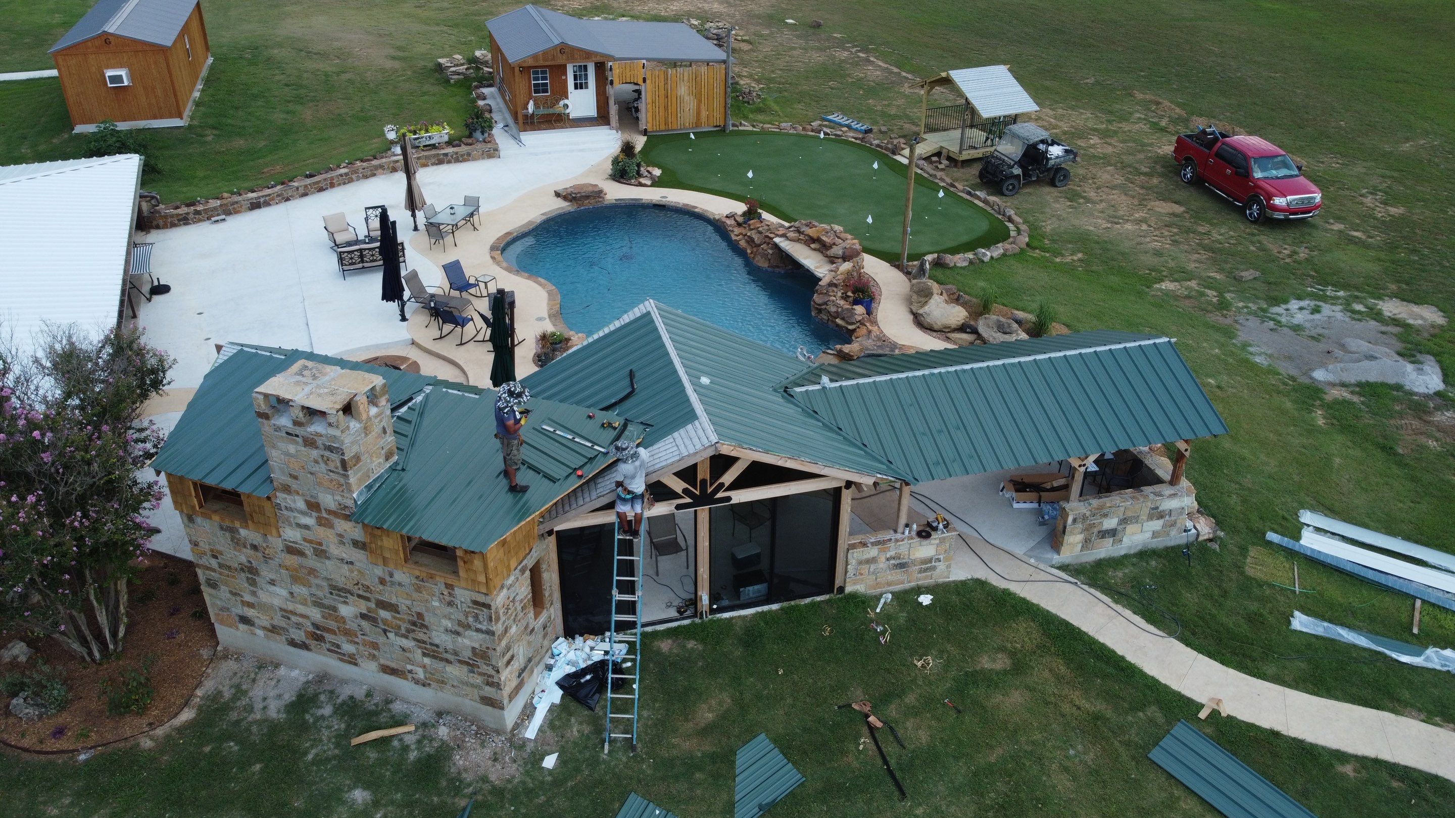 Roofing a Small Paradise by BANA Roofing and Solar Supply