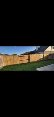 New Wood Privacy Fence — Tomball, TX