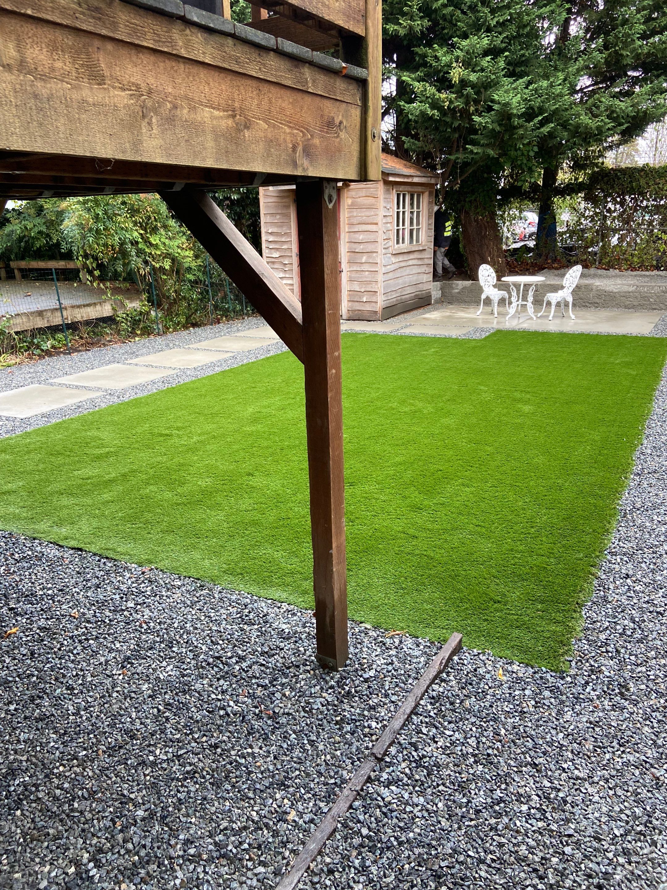 Turf Installation, Retaining Wall & Concrete Walkway | Seattle  by Jireh Asphalt & Concrete Inc 