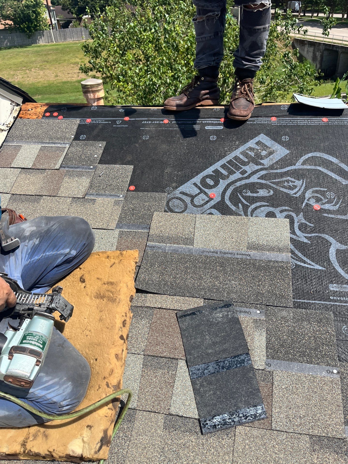 Residential Roofing Installation using Owen's Corning Duration (Lifetime) Shingles by Roof Repair Company