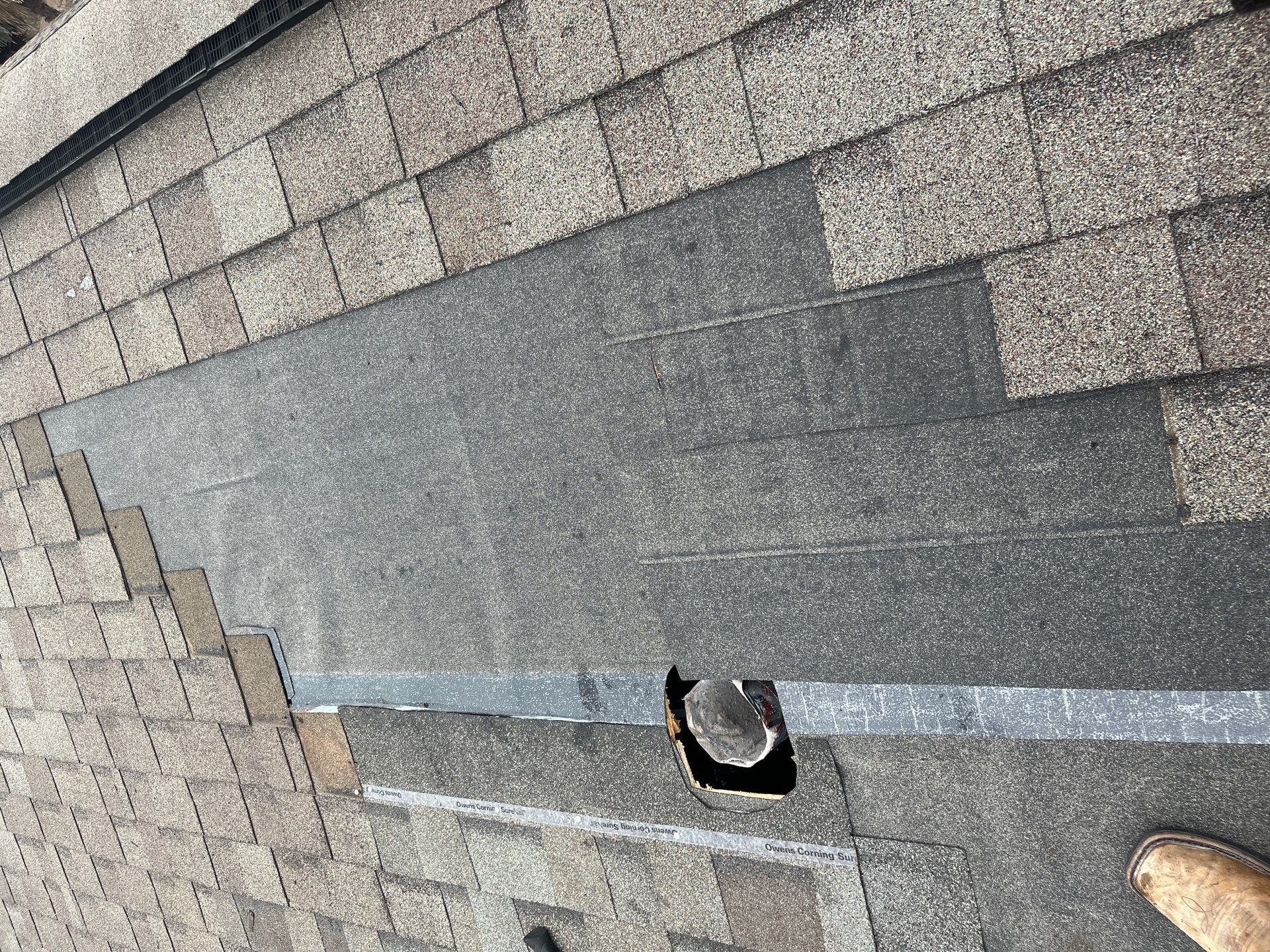 Hail Damage using Owen's Corning Duration (Lifetime) Shingles by Roof Repair Company