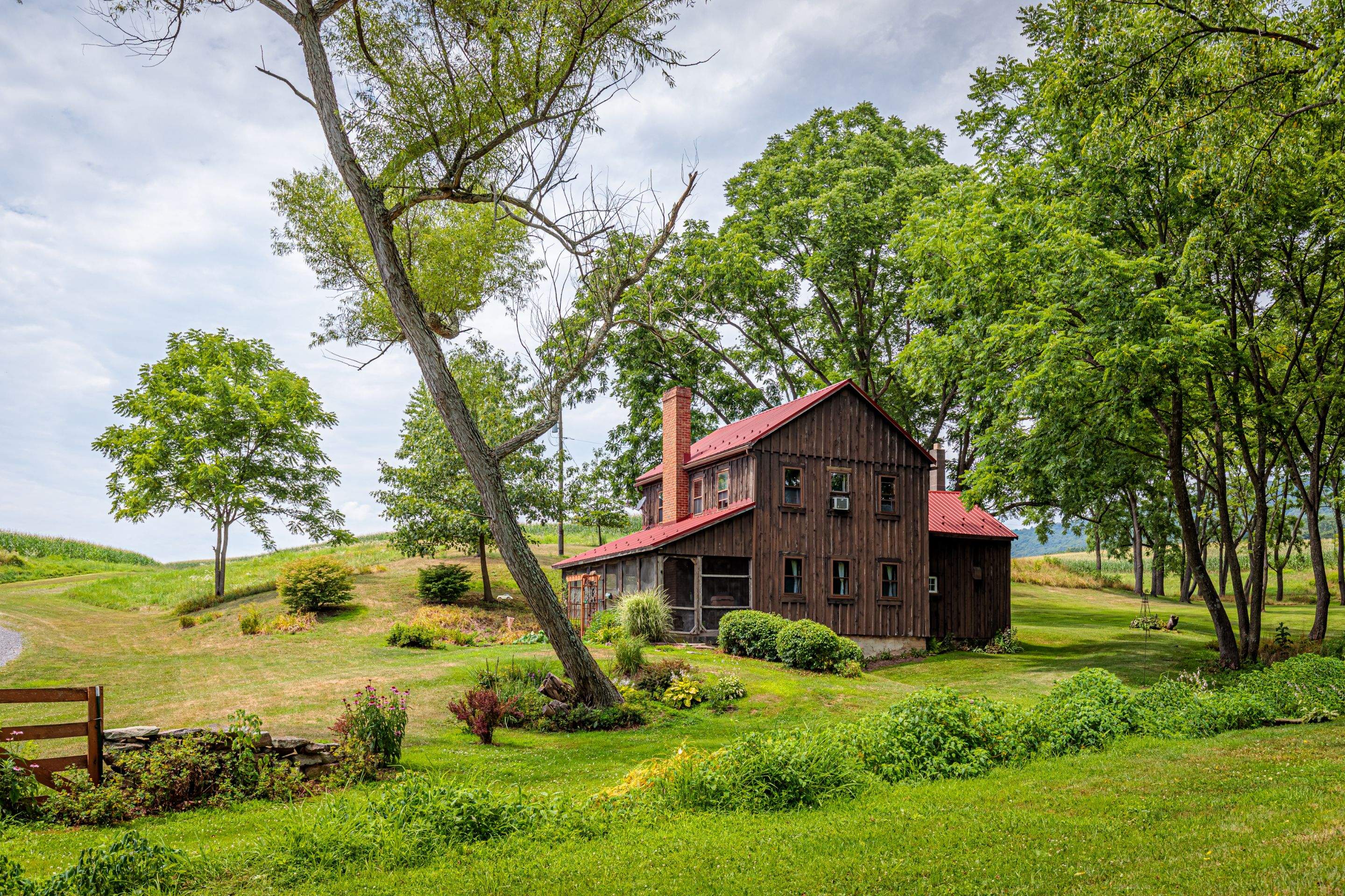 Metal Roof-colonial red by Esh Builders