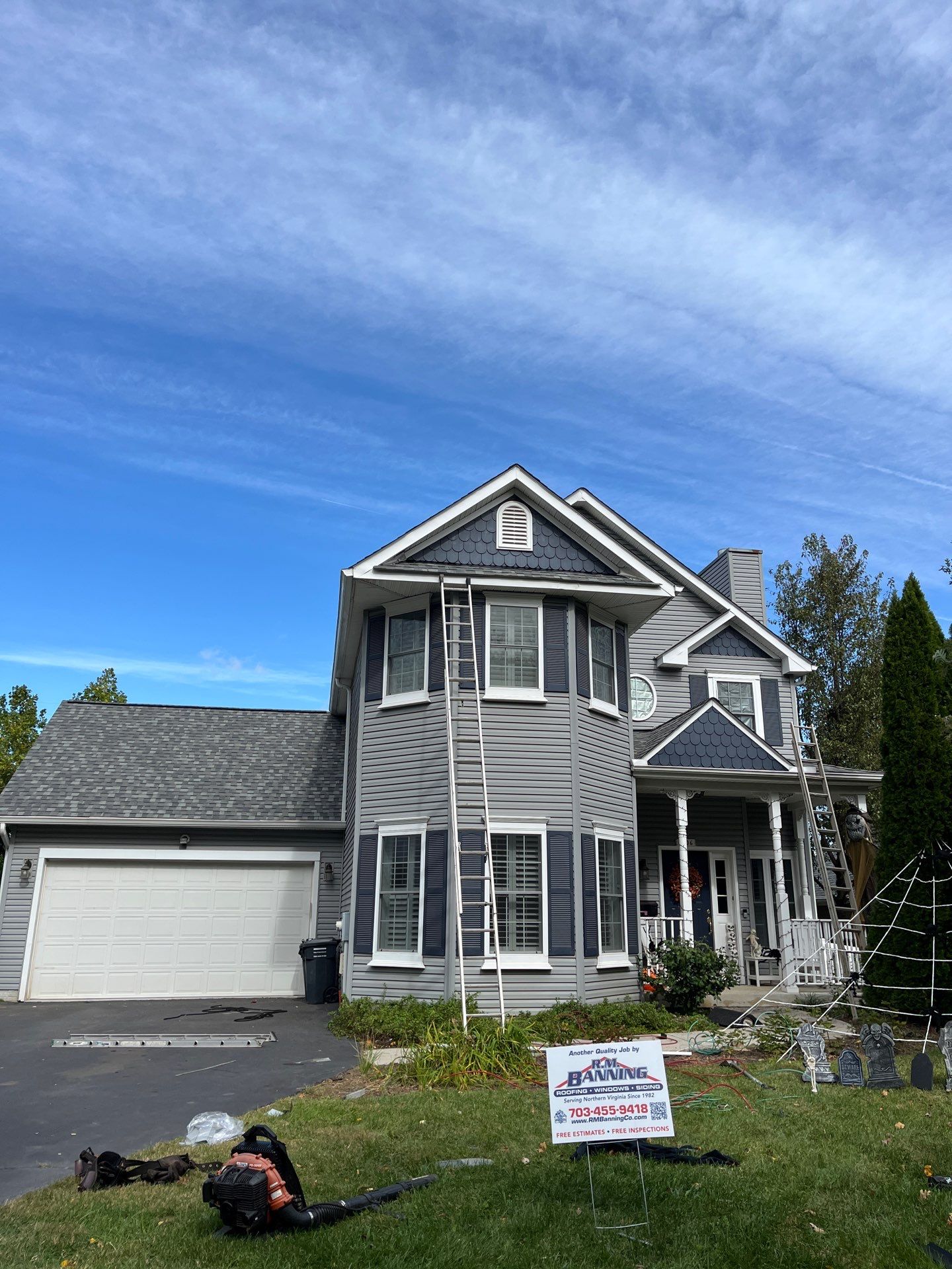 Falls Church: Residential Roof Replacement with CertainTeed Landmark Pro in Max Def Colonial Slate by RM Banning, Inc.
