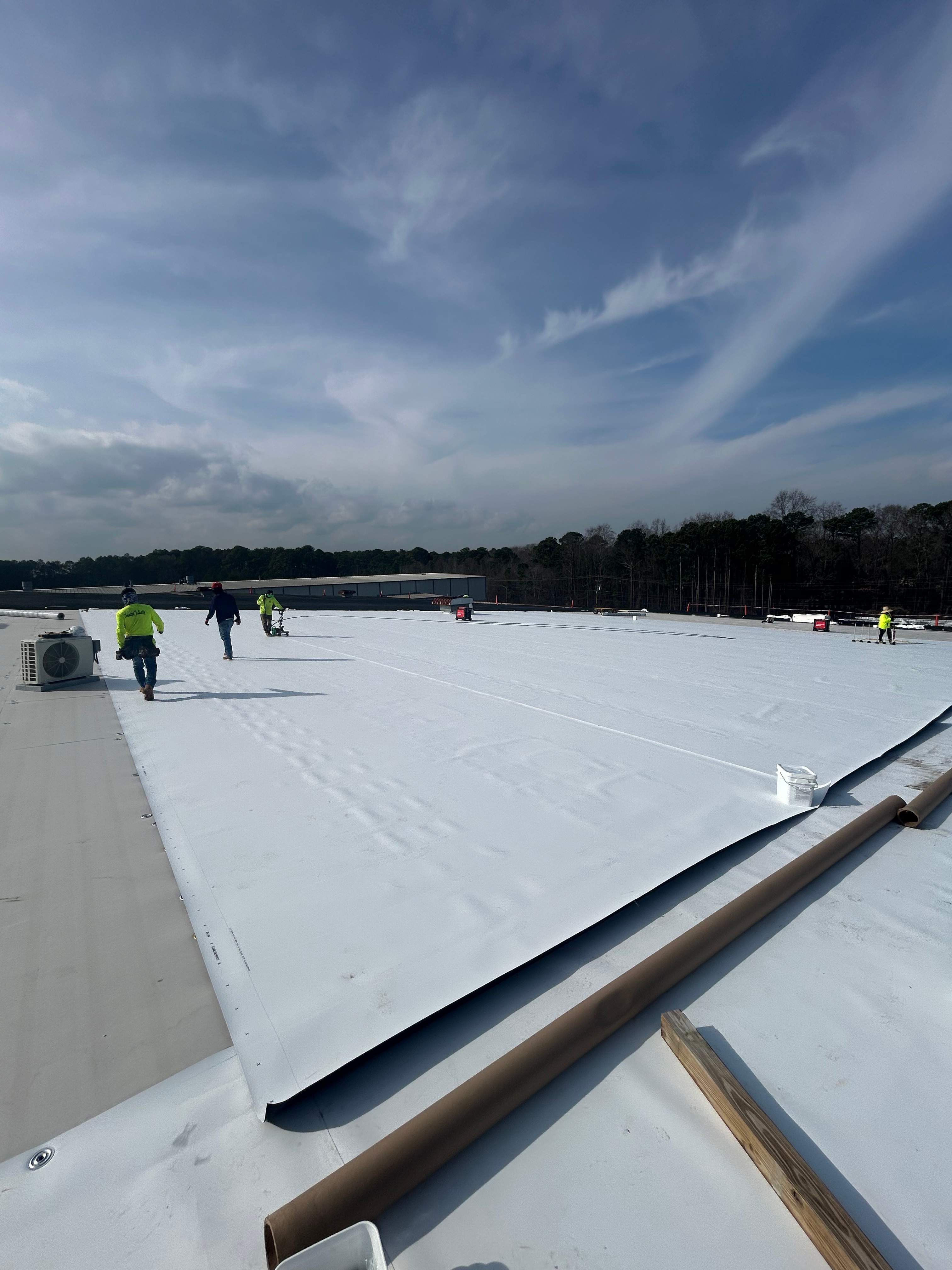 Project in Hampton, GA by Commercial Roofing Group