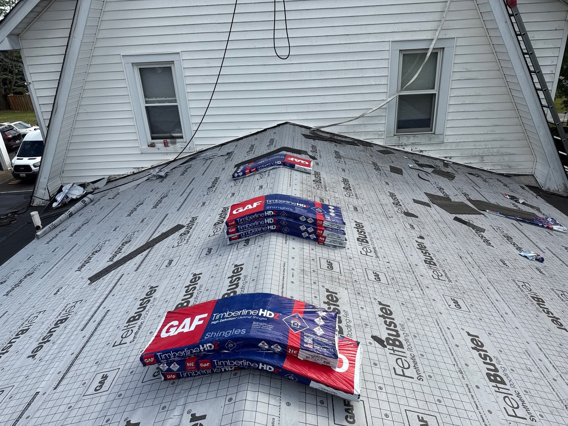 Residential Roofing Installation using GAF Timberline HDZ by Matter Roofing & Construction