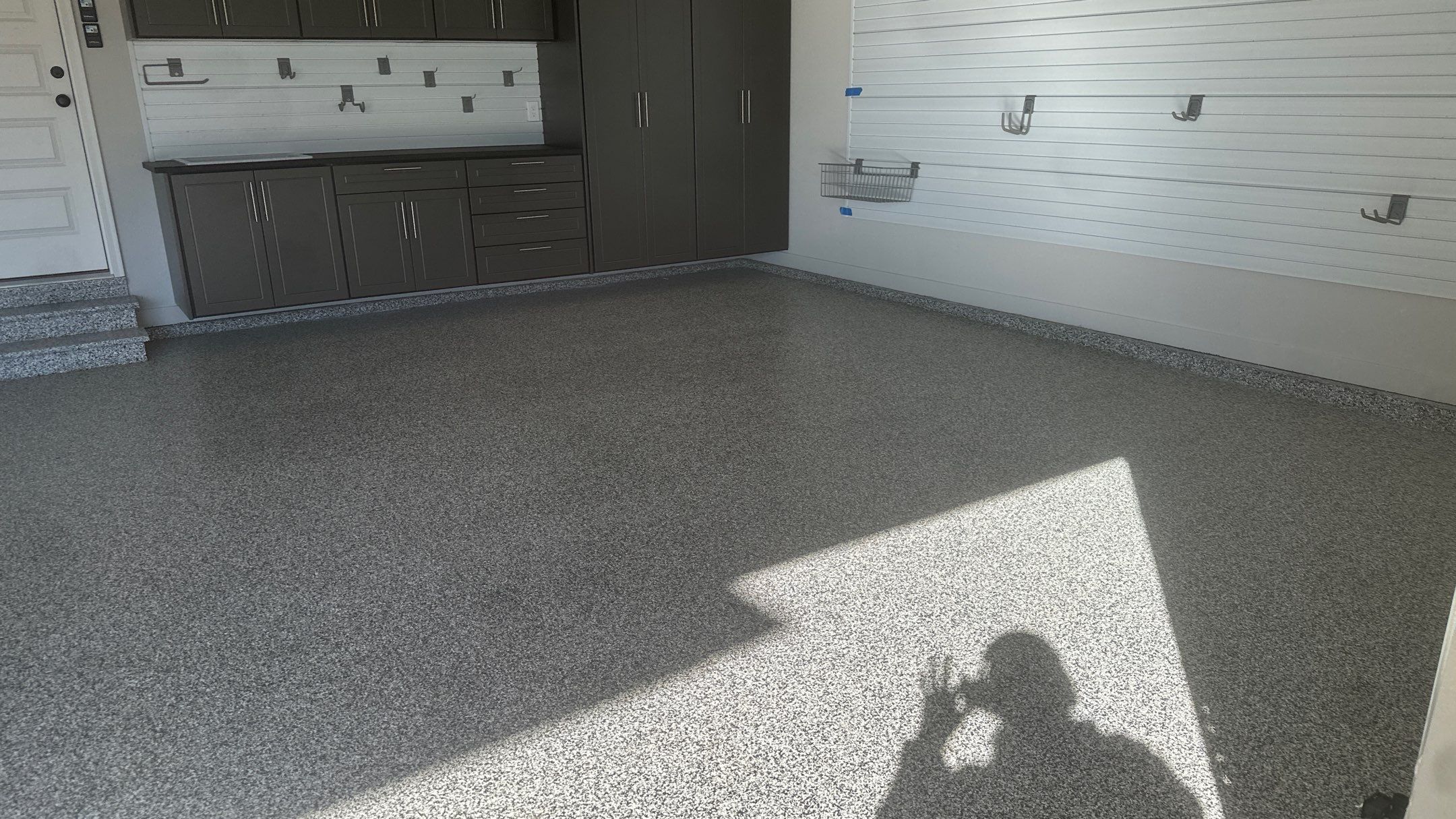 Lisa S. chose a pewter powder on her cabinets by Banner Garage