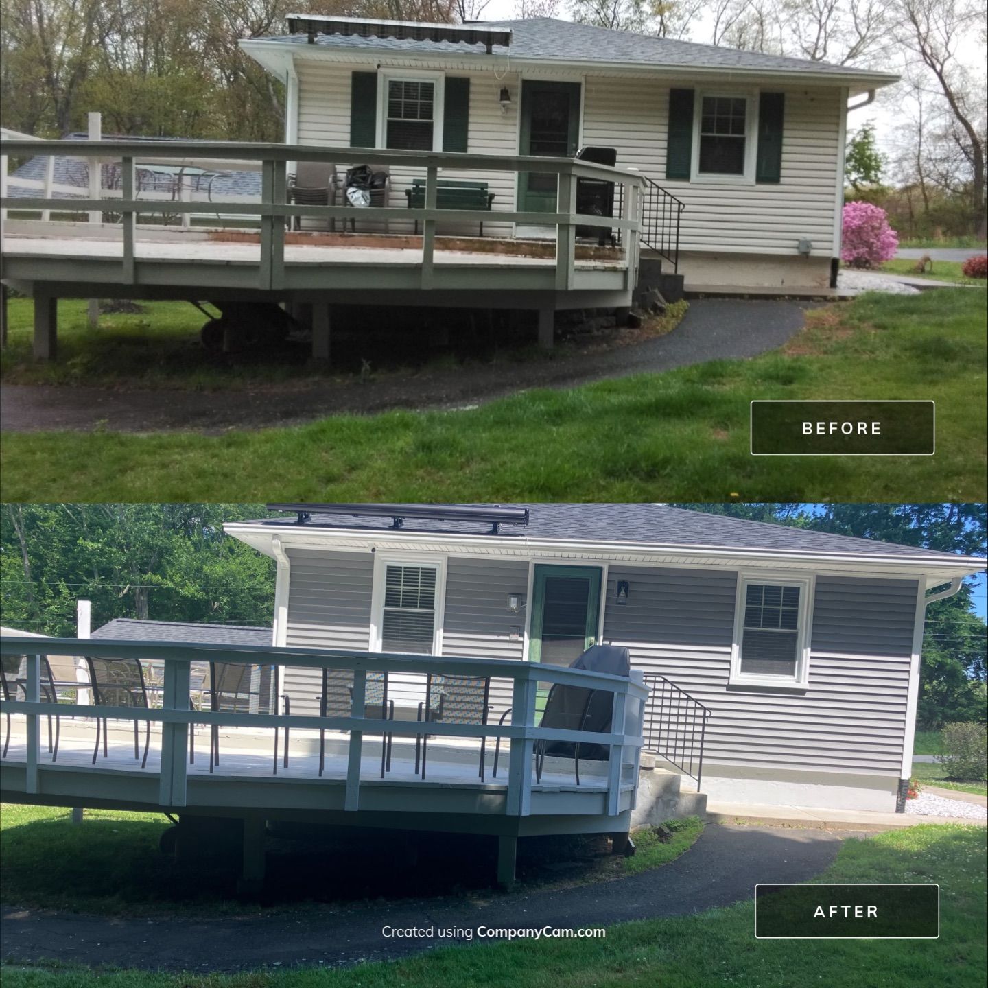 Siding Rejuvenation with Cert. Monogram D/4 x 12'6" clapboard, Charcoal Gray by DiGiorgi Roofing and Siding Inc