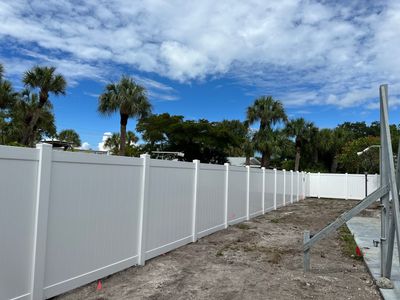 Vinyl Fence Installation using Vinyl Privacy Fence 