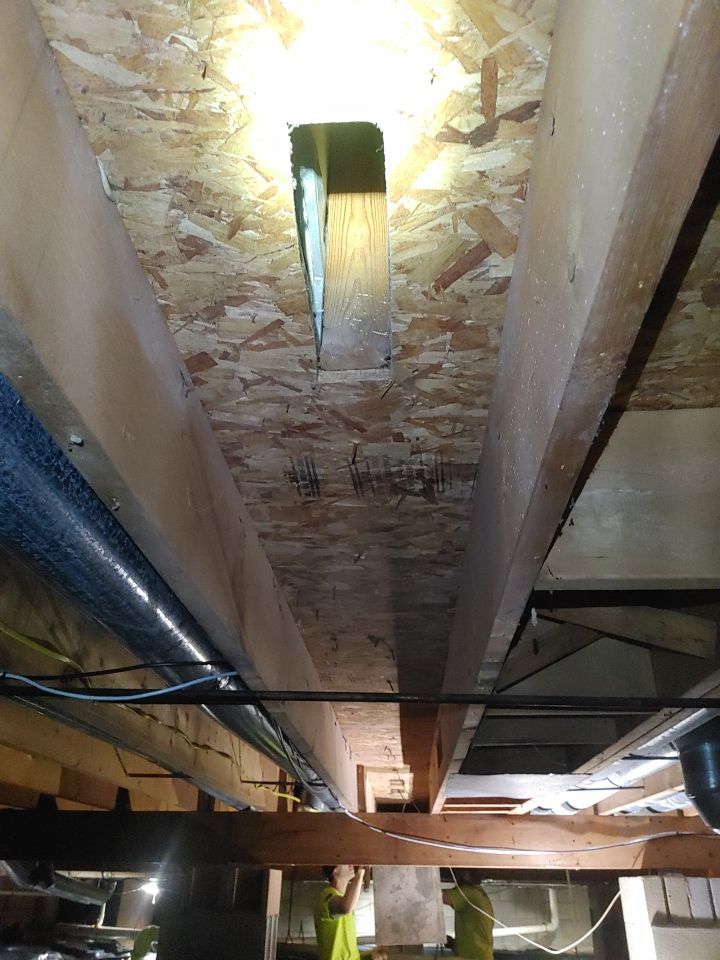 Crawl space encapsulation and Waterproofing using Structural Wood and Steel Reinforcements by Toledo Basement Repair 
