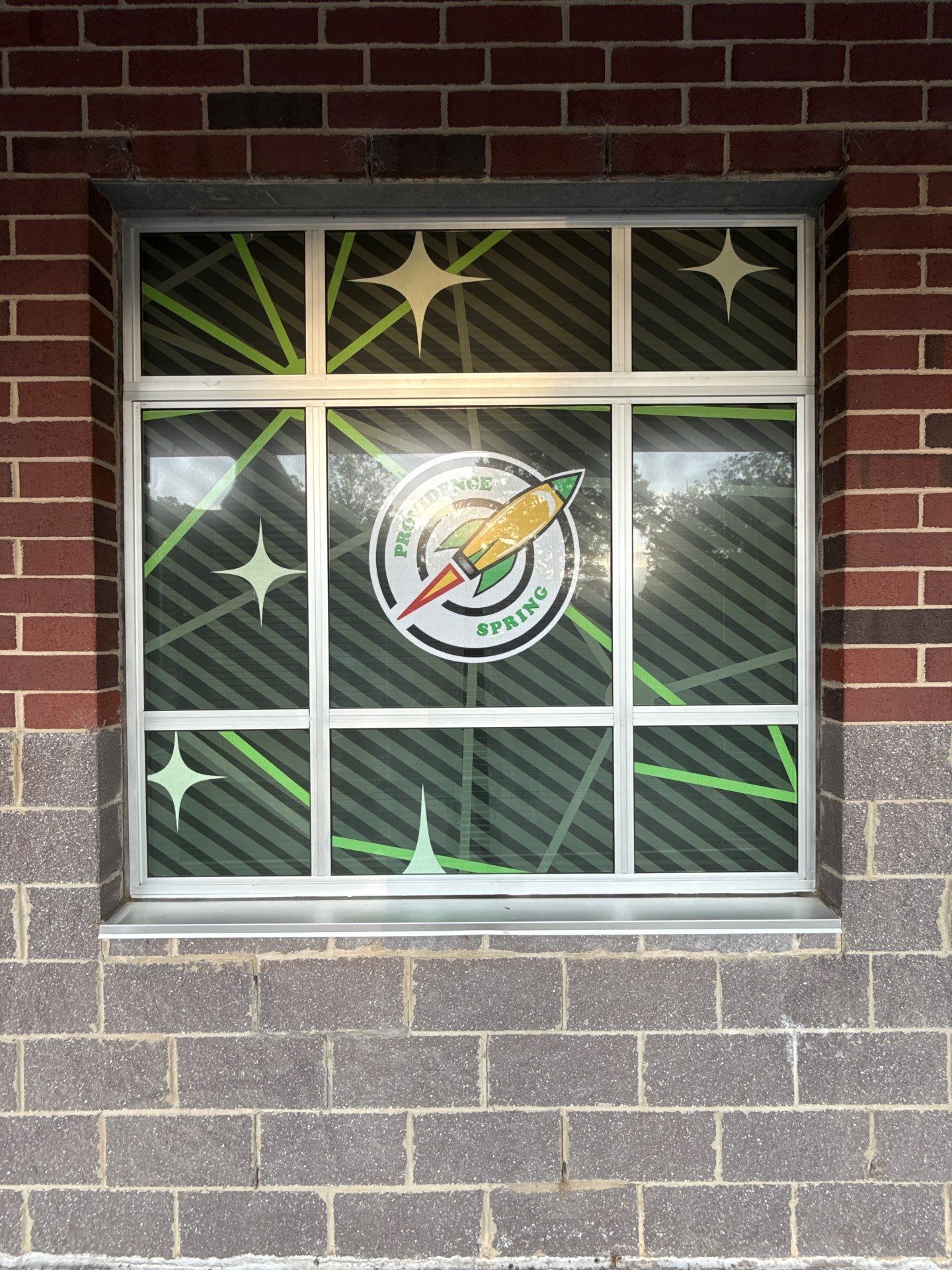 Providence Spring Elementary - Custom Window Safety Film Installation by QC Signs and Graphics