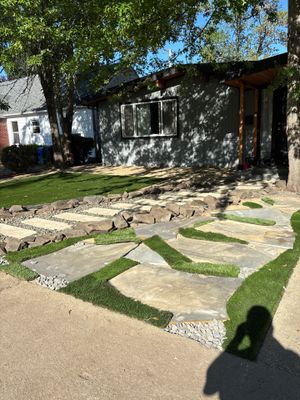2575 - Synthetic Grass & Paver Installation
