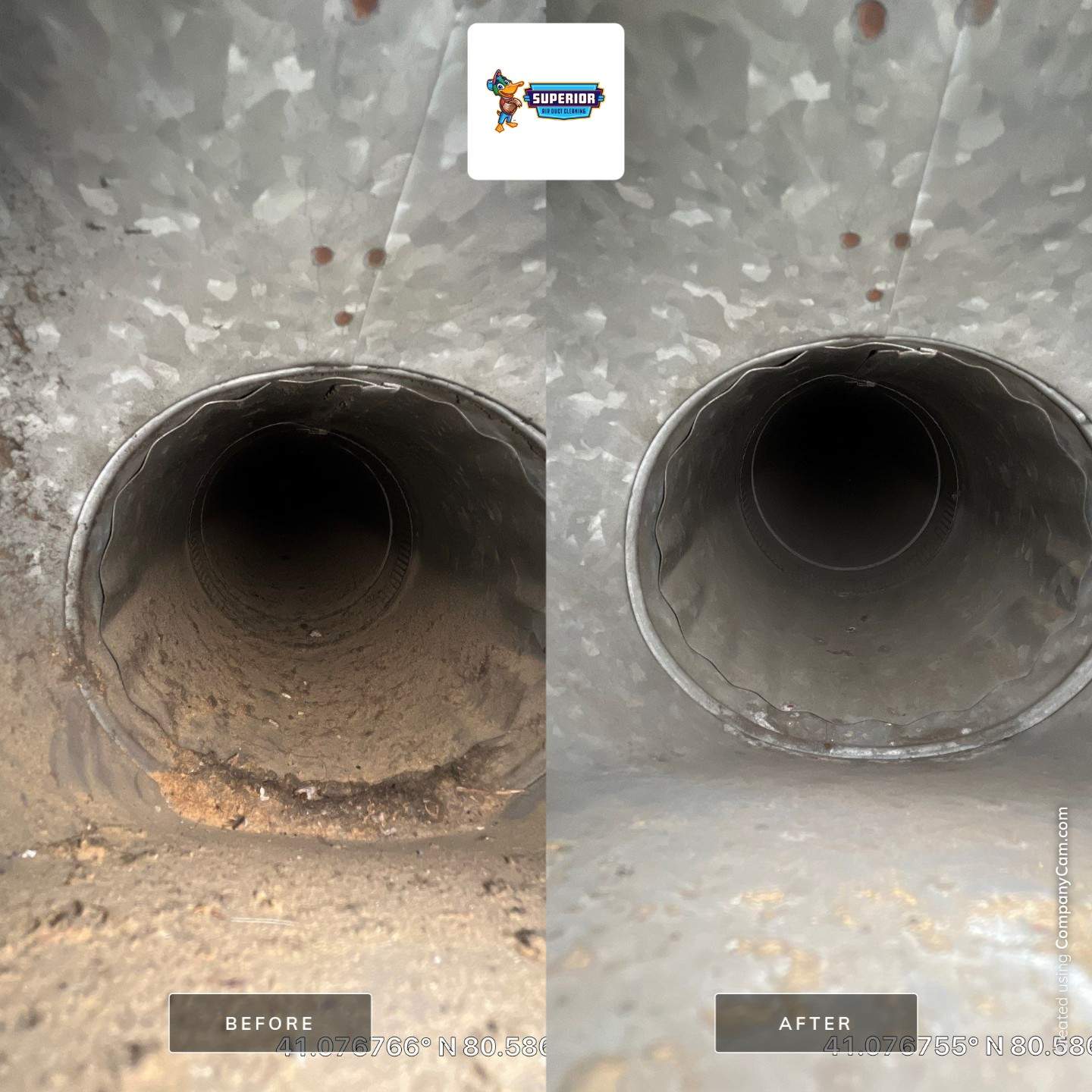Air Duct Cleaning With a Vacuum Truck in Campbell, OH by Superior Air Duct Cleaning