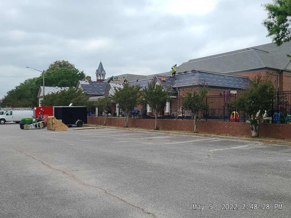 Commercial Roofing Installation using High Grade Asphalt Shingles by Carolina Trophy Roofs