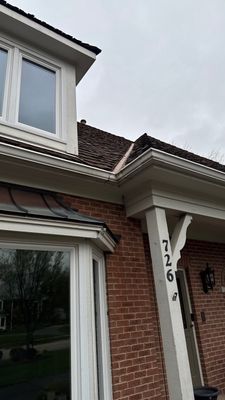 Turtle Shell gutter protection installation in St. Charles, IL 60174, photograph 3