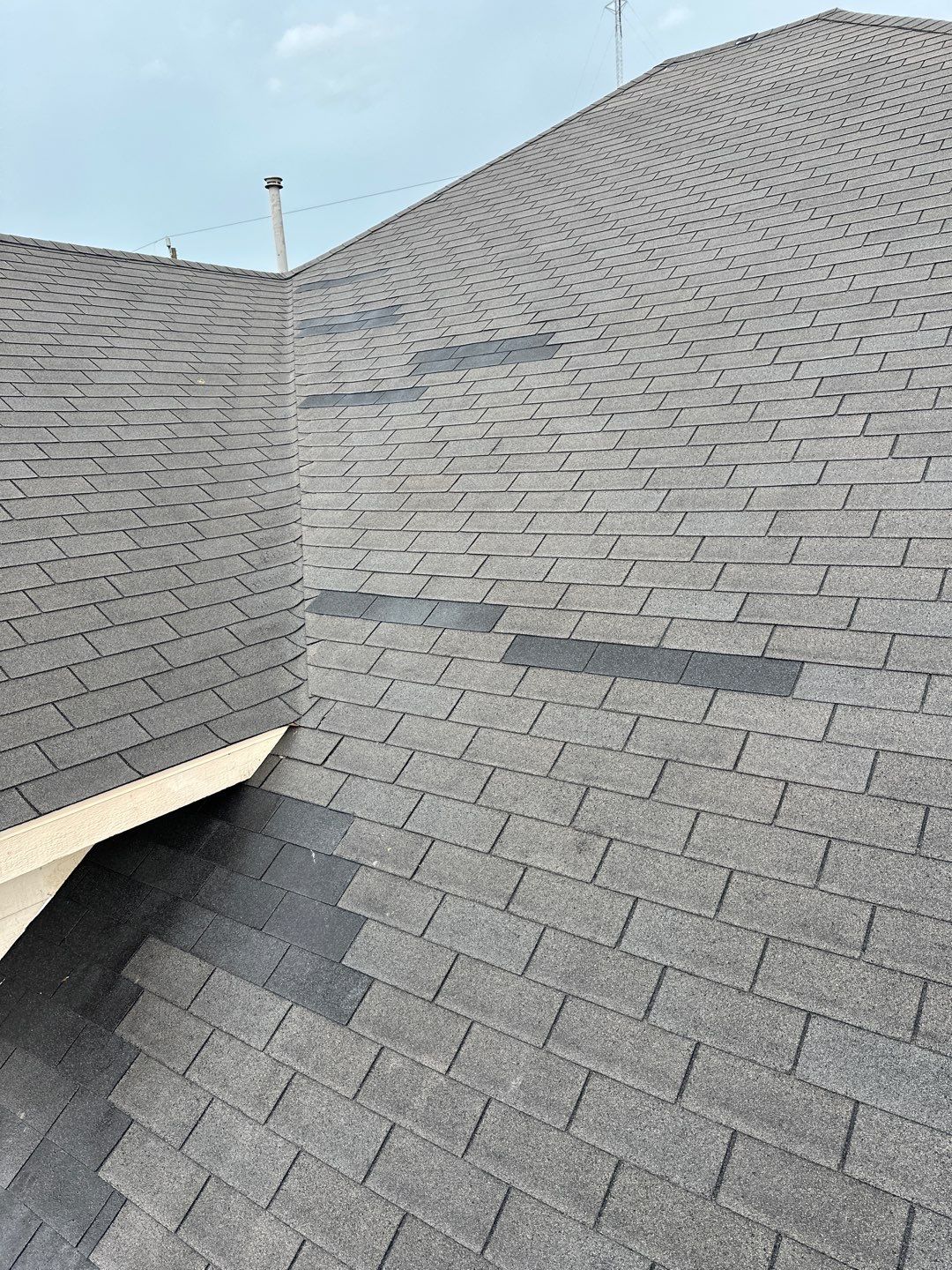 Hail Damage using Owen's Corning Duration (Lifetime) Shingles by Roof Repair Company