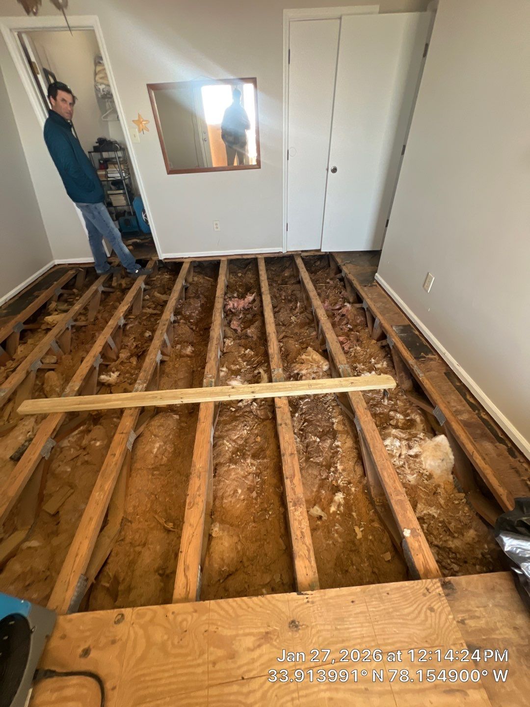 Caving Floors - LVP Structural Floor Repair in Oak Island, NC by Licensed General Contractor by RGR Construction and Roofing, LLC
